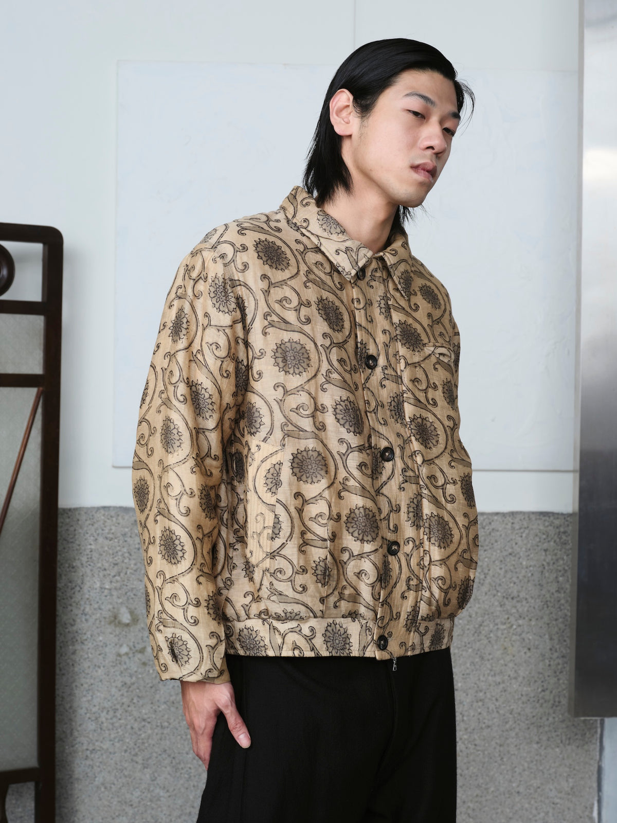 Block Printed Moni Flight Jacket