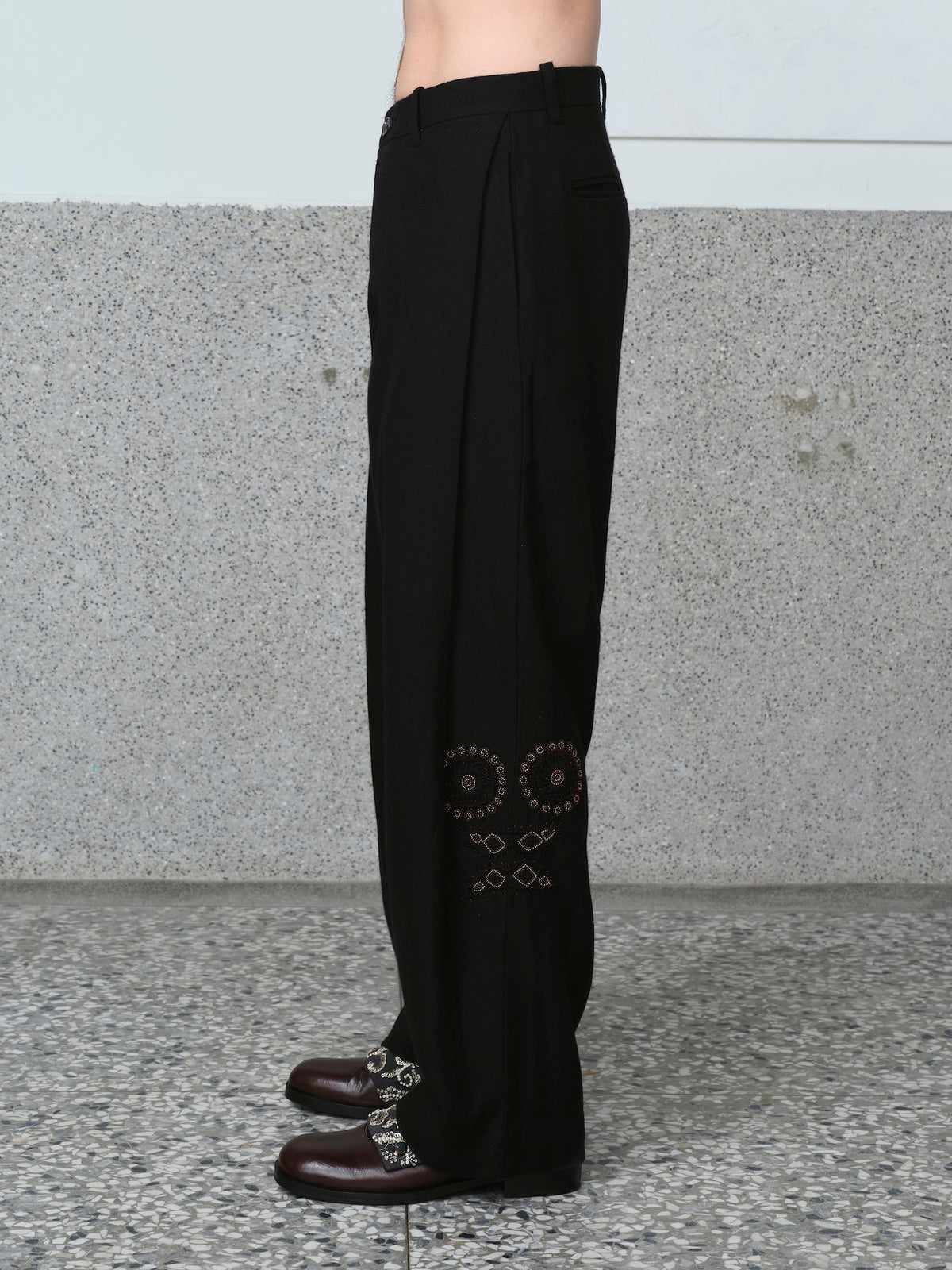 Side Pleat Trouser