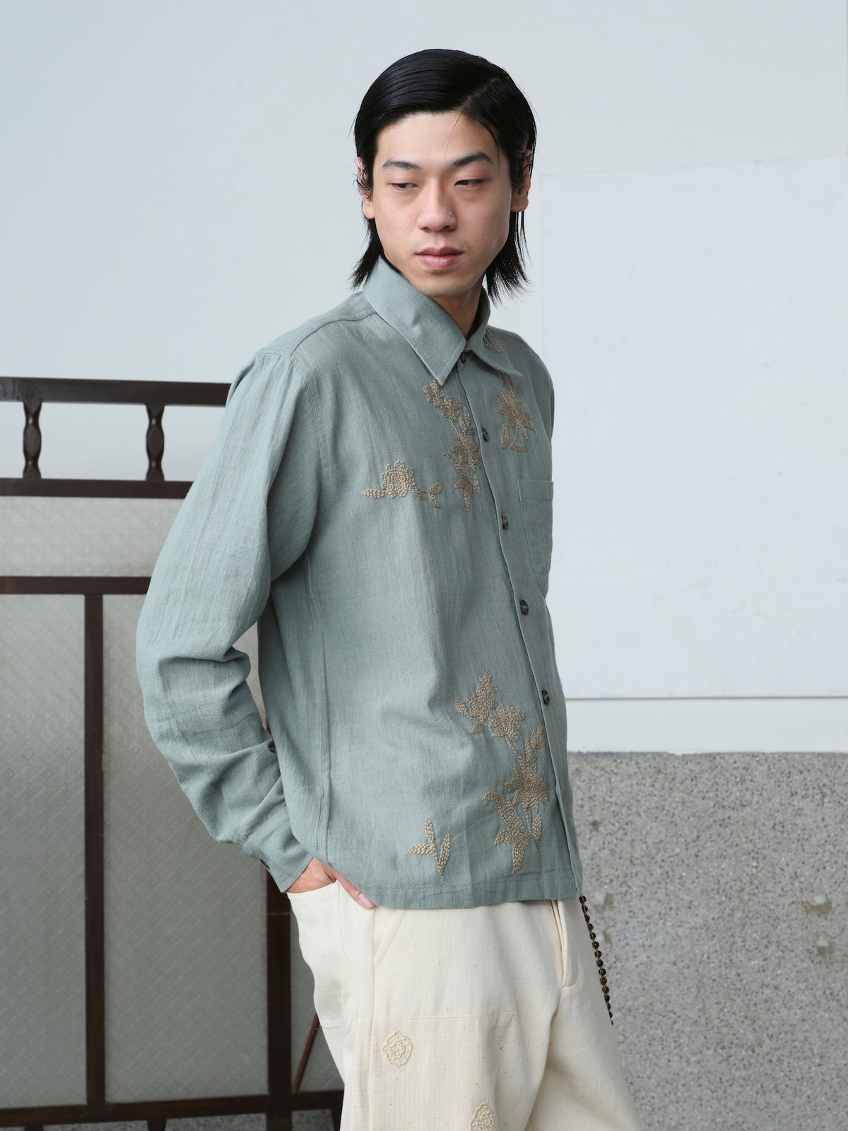 Hand Embroidered Shirt