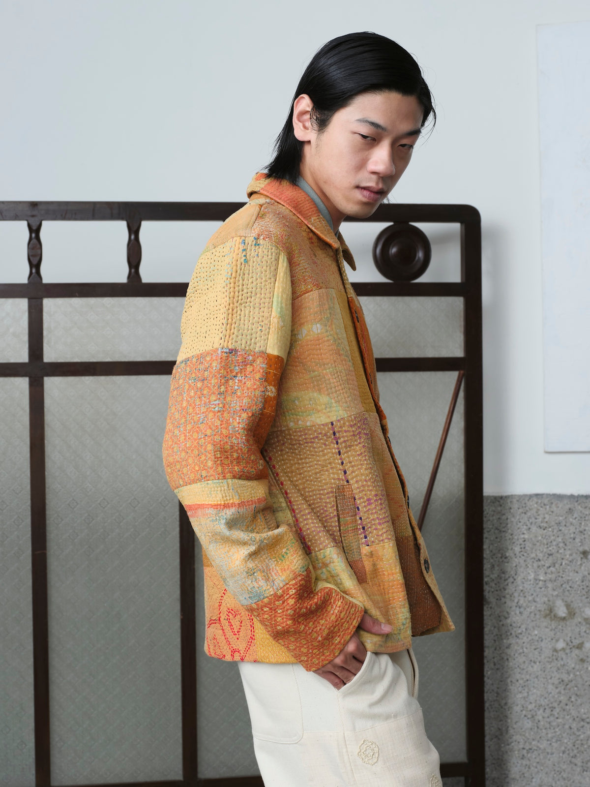Vintage Kantha Patchwork Jacket