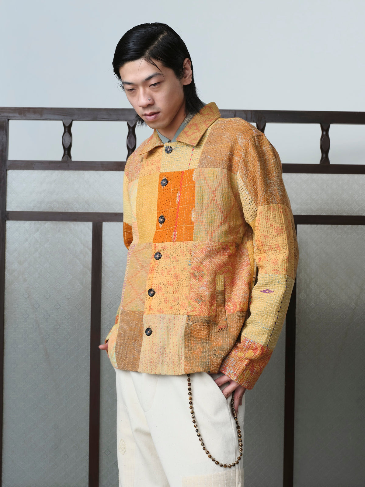 Vintage Kantha Patchwork Jacket
