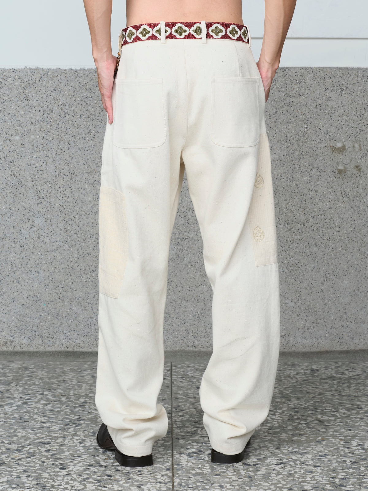 Patchwork Denim Trouser