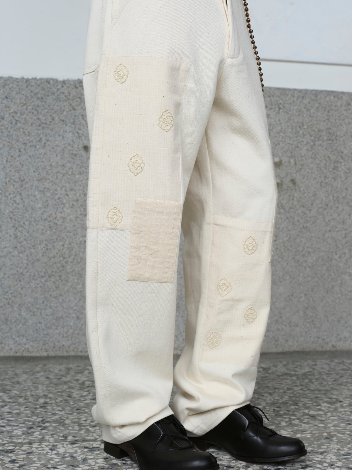 Patchwork Denim Trouser