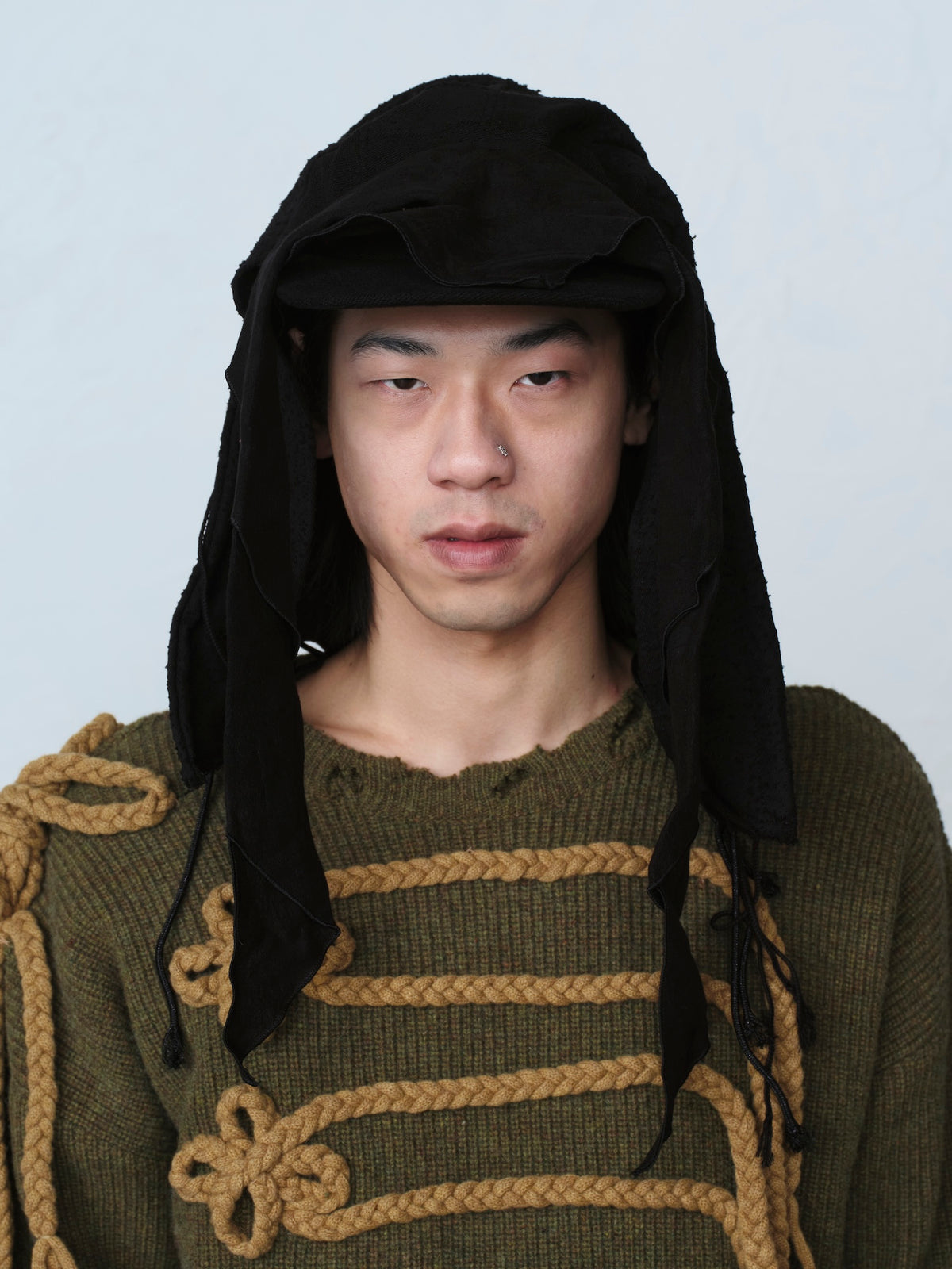 Hooded Scarf Cap