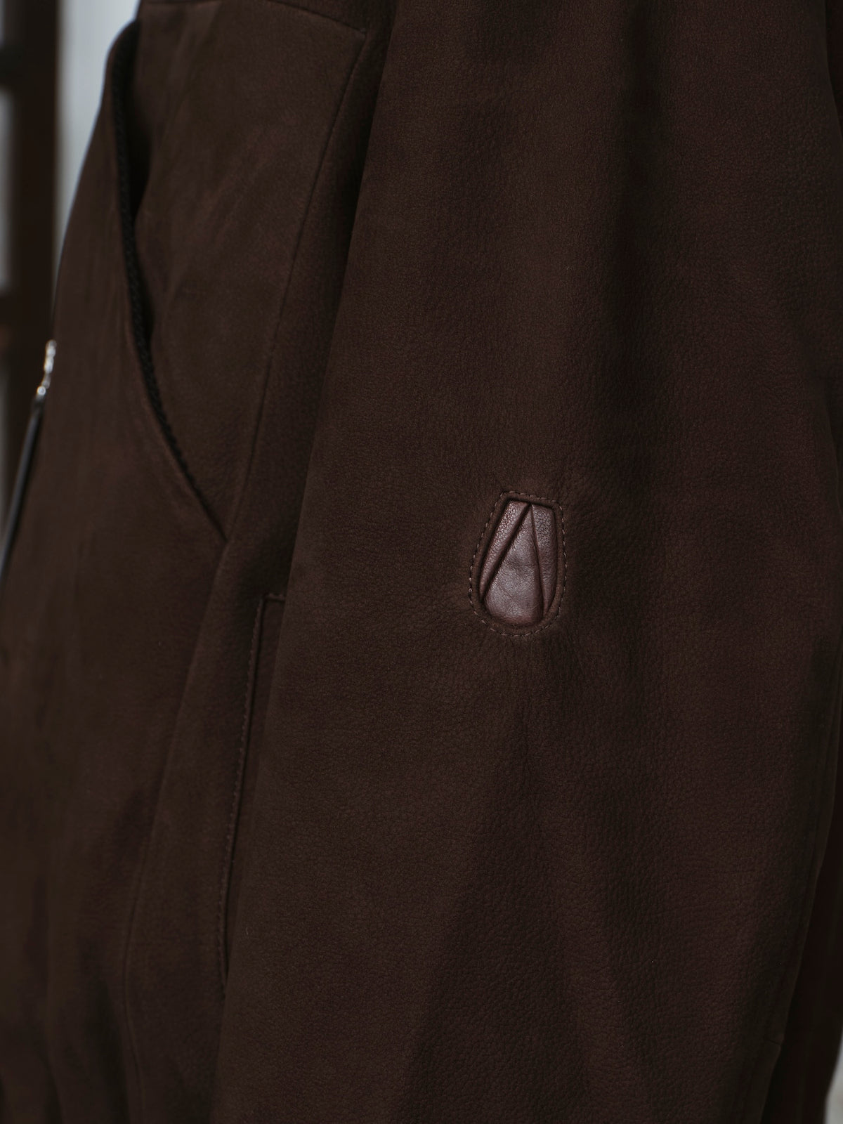 "G.O.A.T" Suede Strapped Zipper Blouson