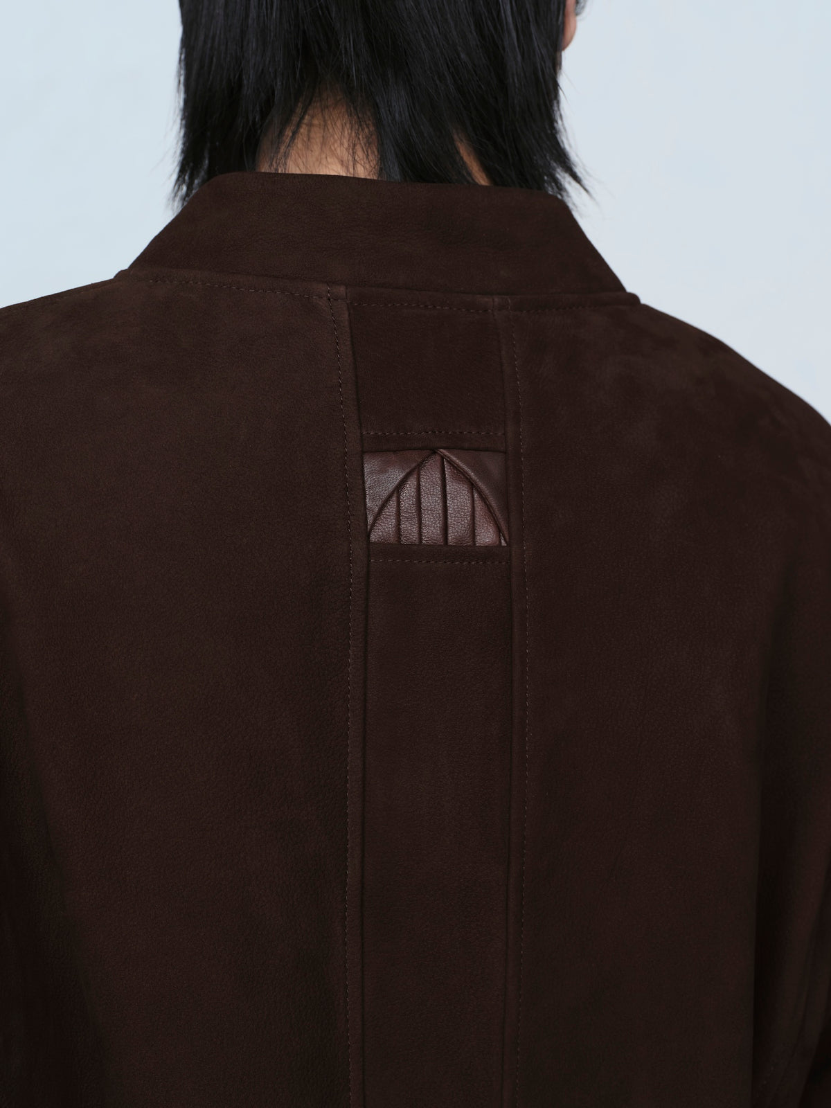 "G.O.A.T" Suede Strapped Zipper Blouson