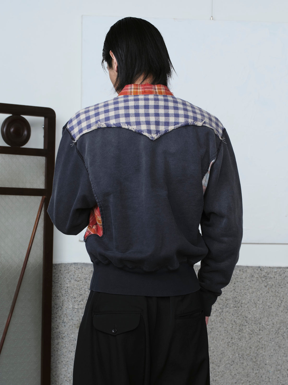 Vintage-Finished Sweat Cardigan