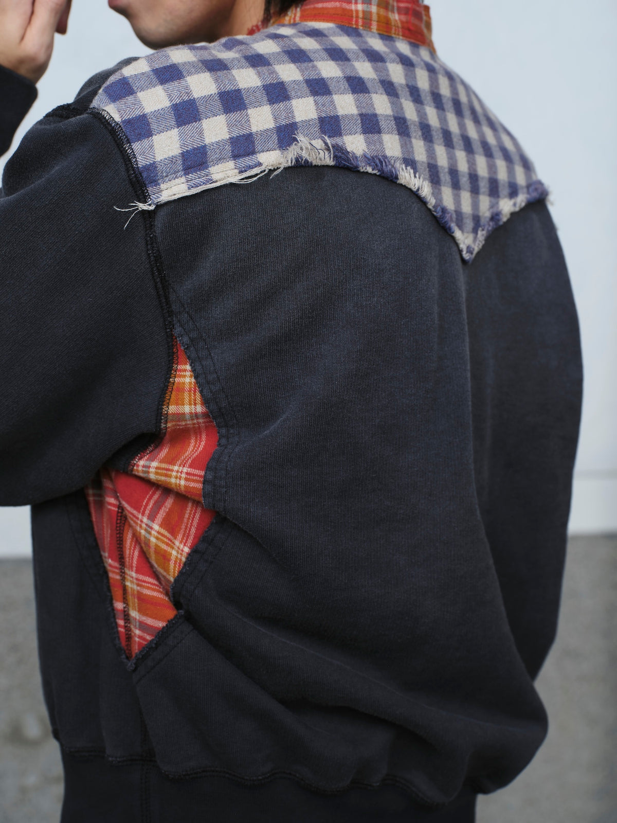Vintage-Finished Sweat Cardigan