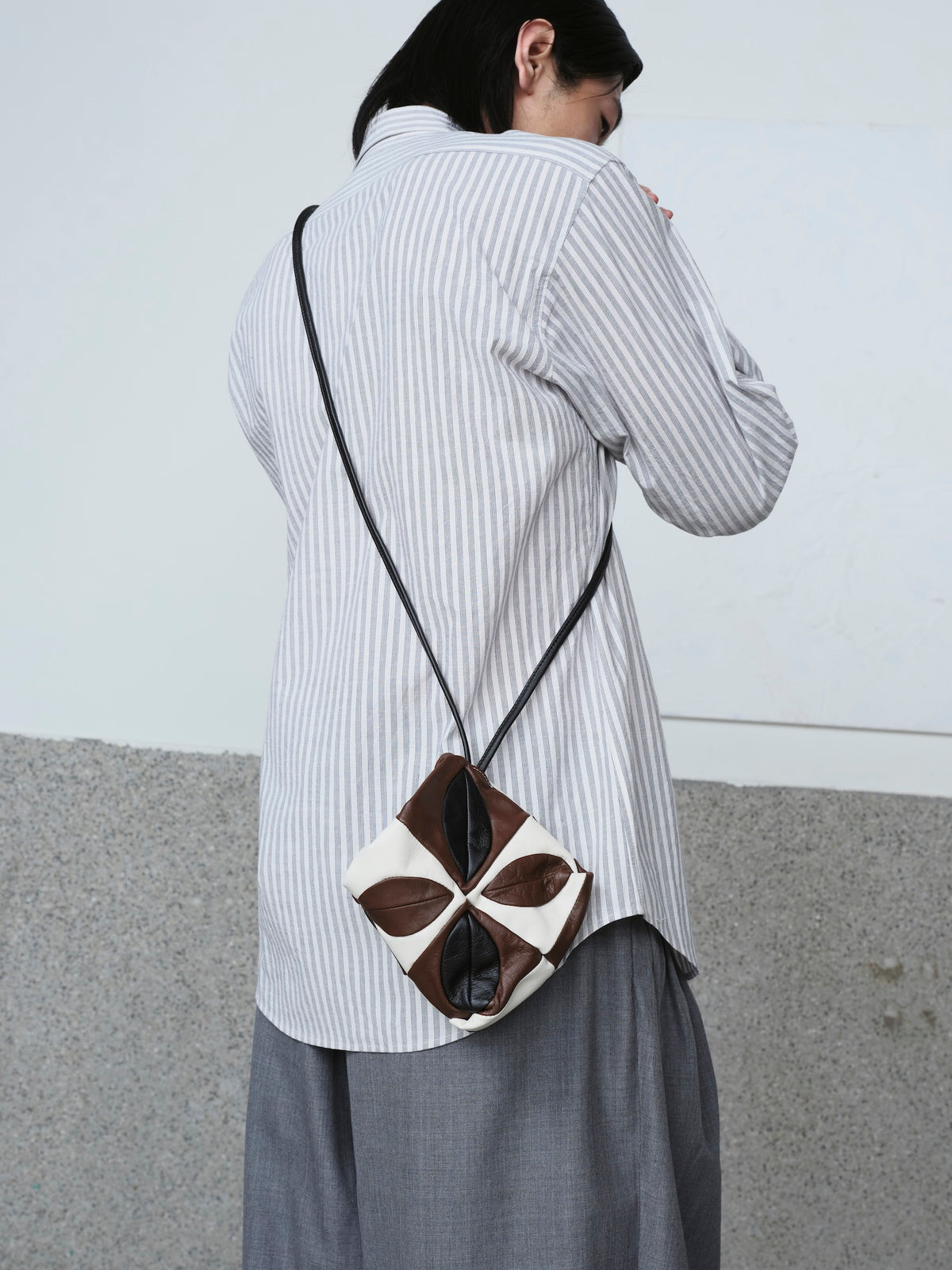 Hand-Patch Work Leather Bag