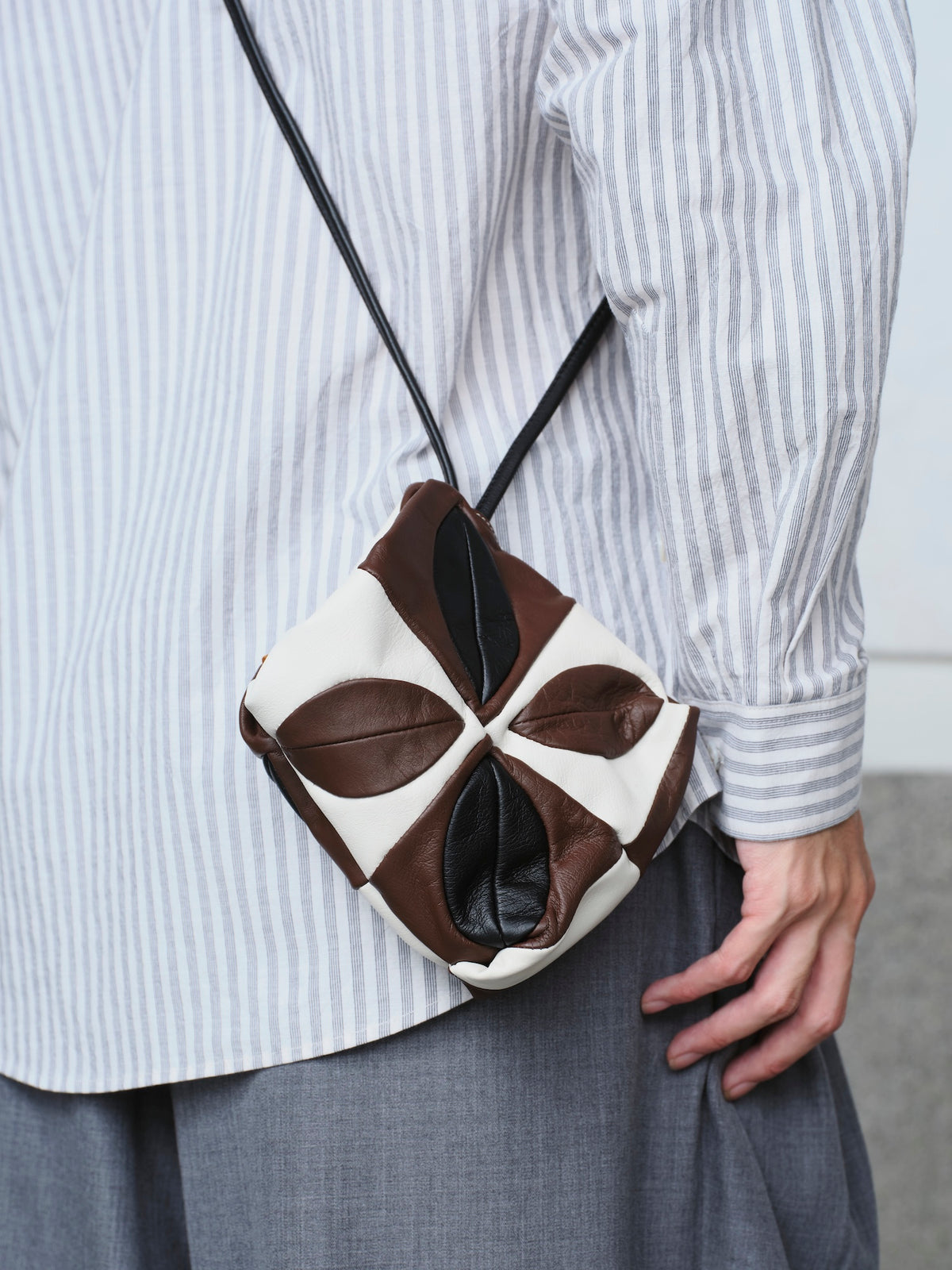 Hand-Patch Work Leather Bag