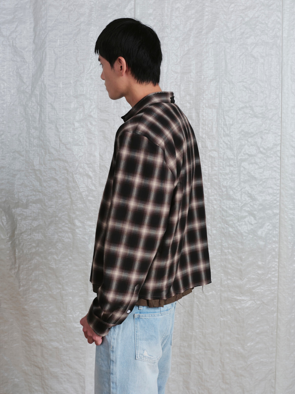 Cropped Check Shirt