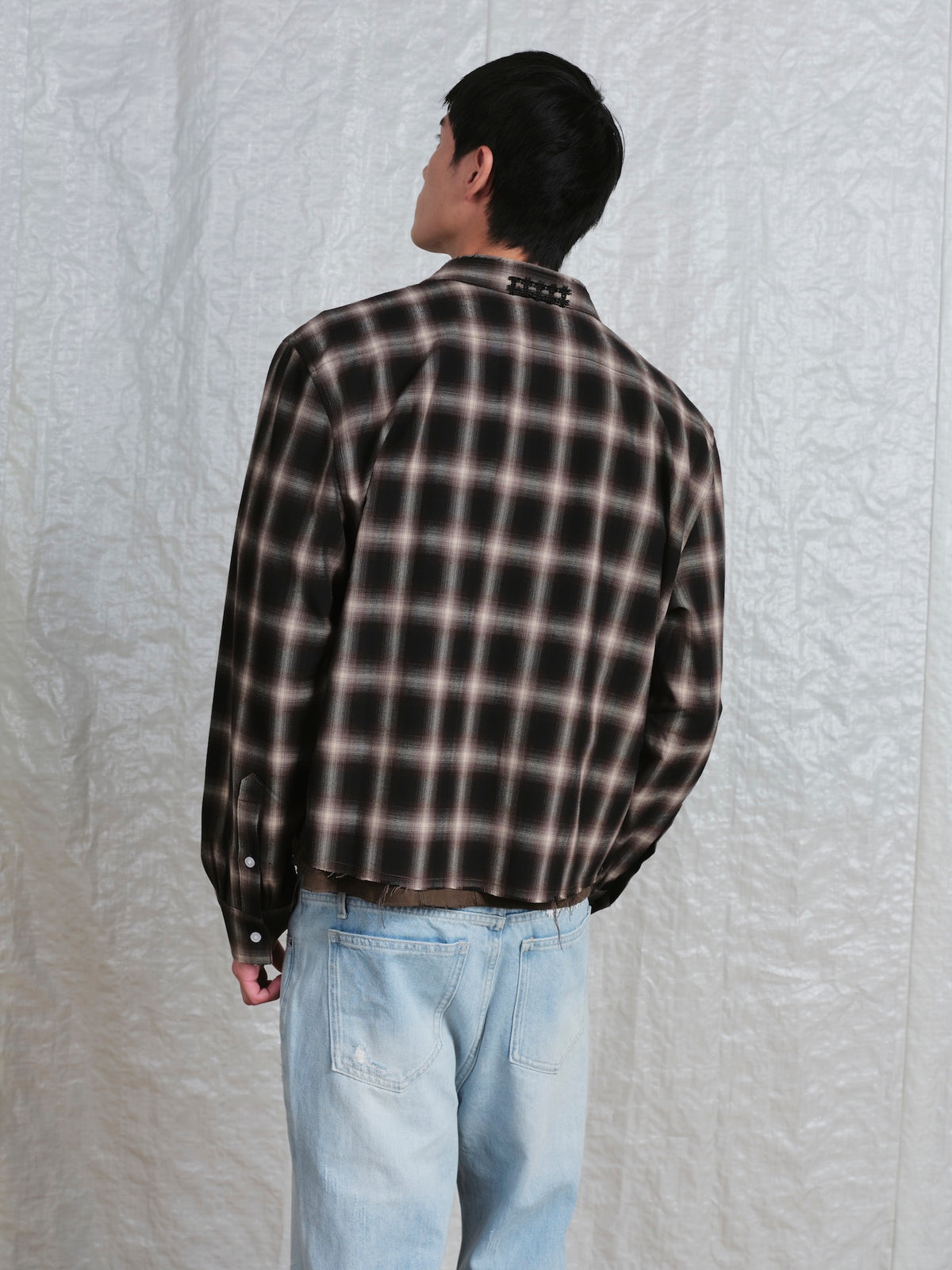 Cropped Check Shirt
