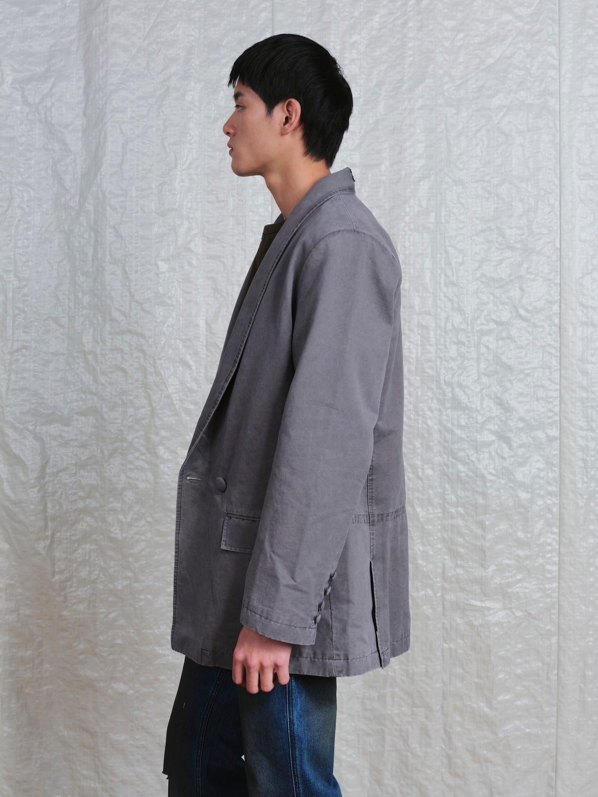 Washed Embroidery Suit Jacket