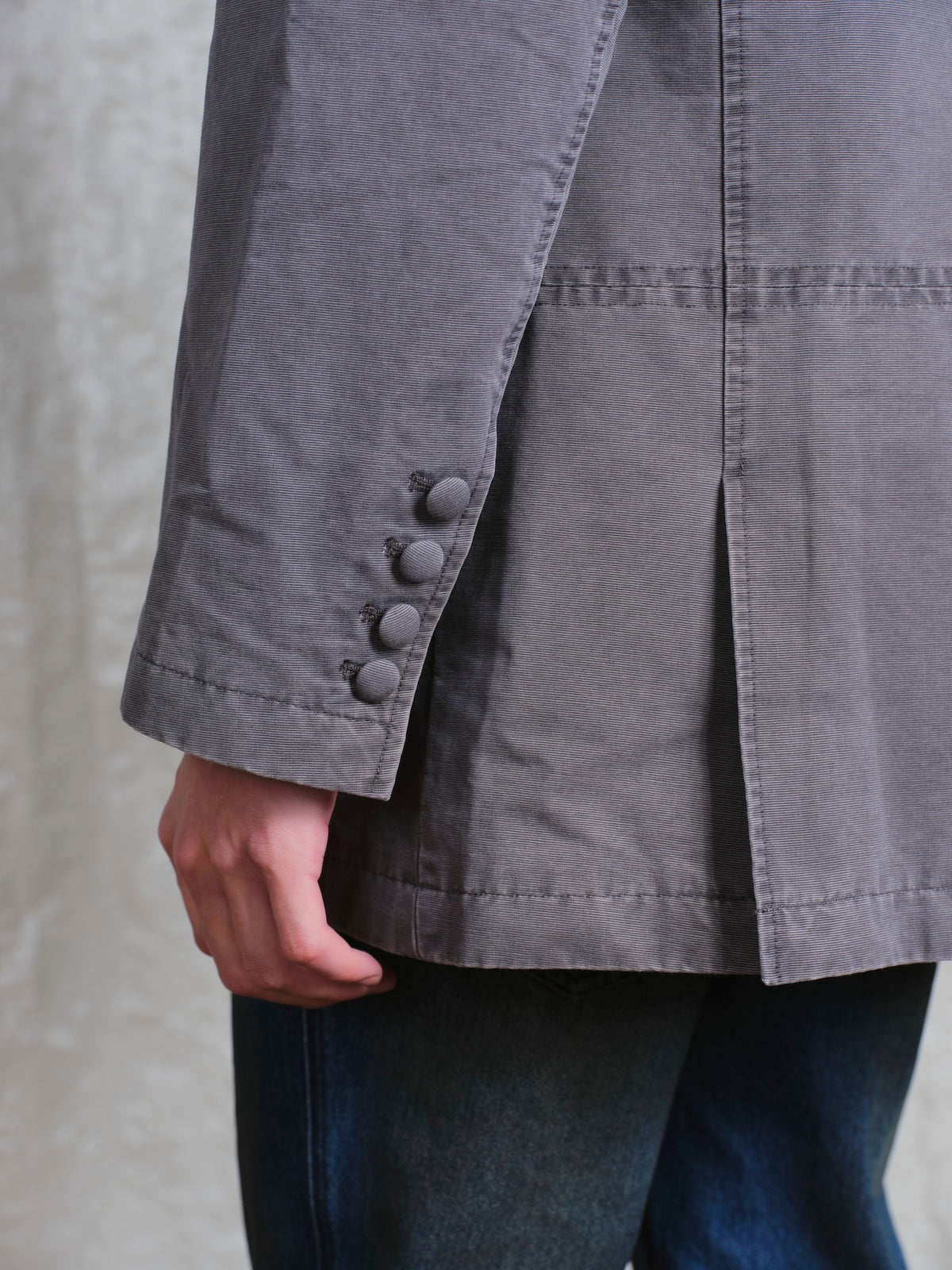 Washed Embroidery Suit Jacket