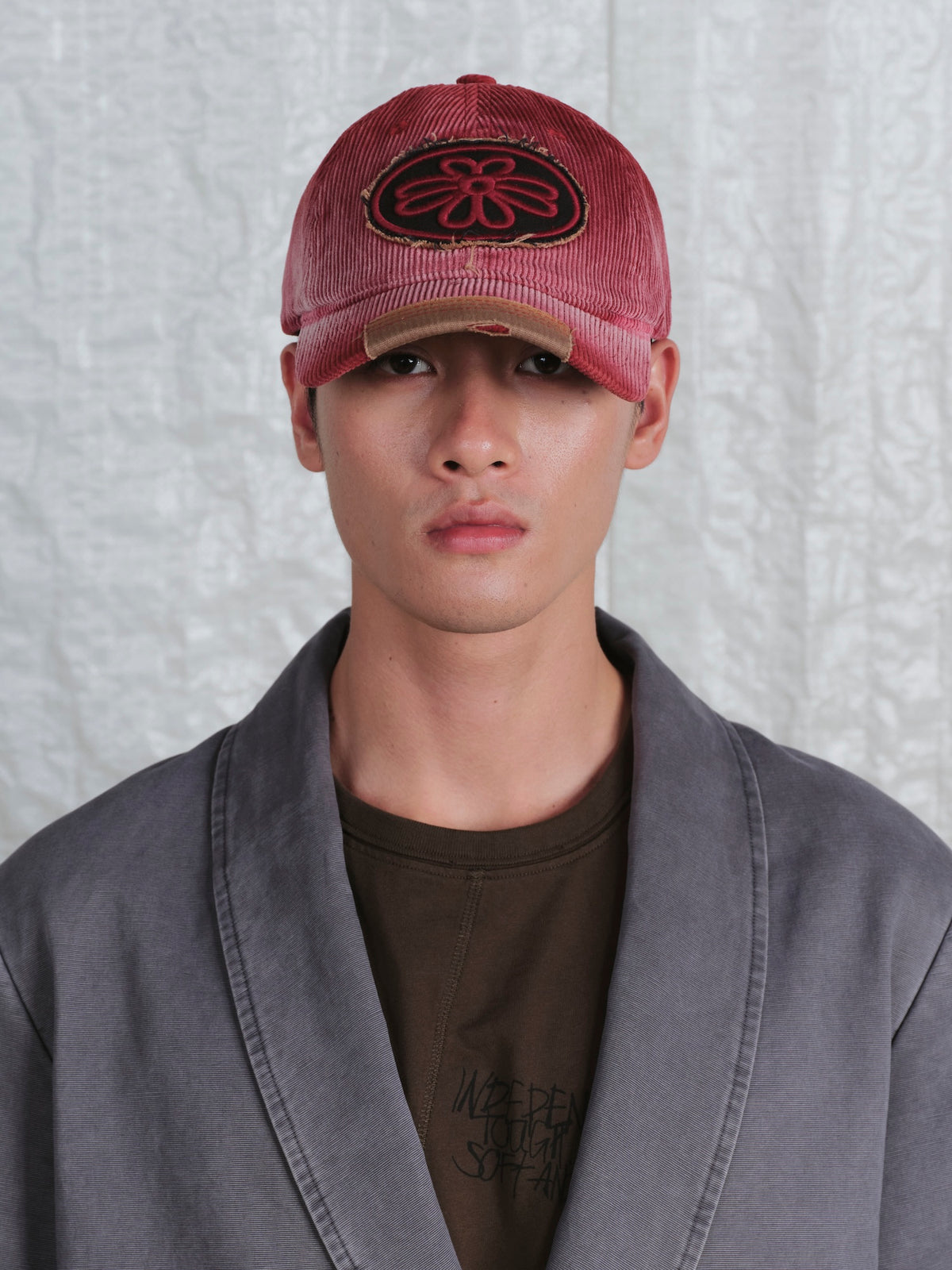 Patched Corduroy Cap