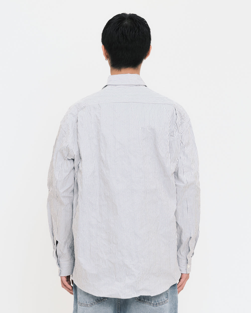 Memory Bonded Pinstripe Popeline Shirt