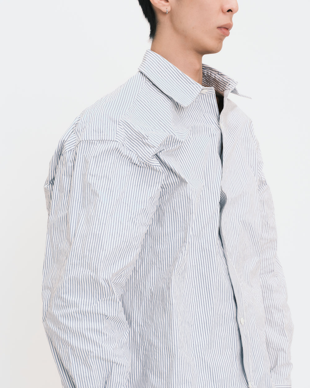 Memory Bonded Pinstripe Popeline Shirt