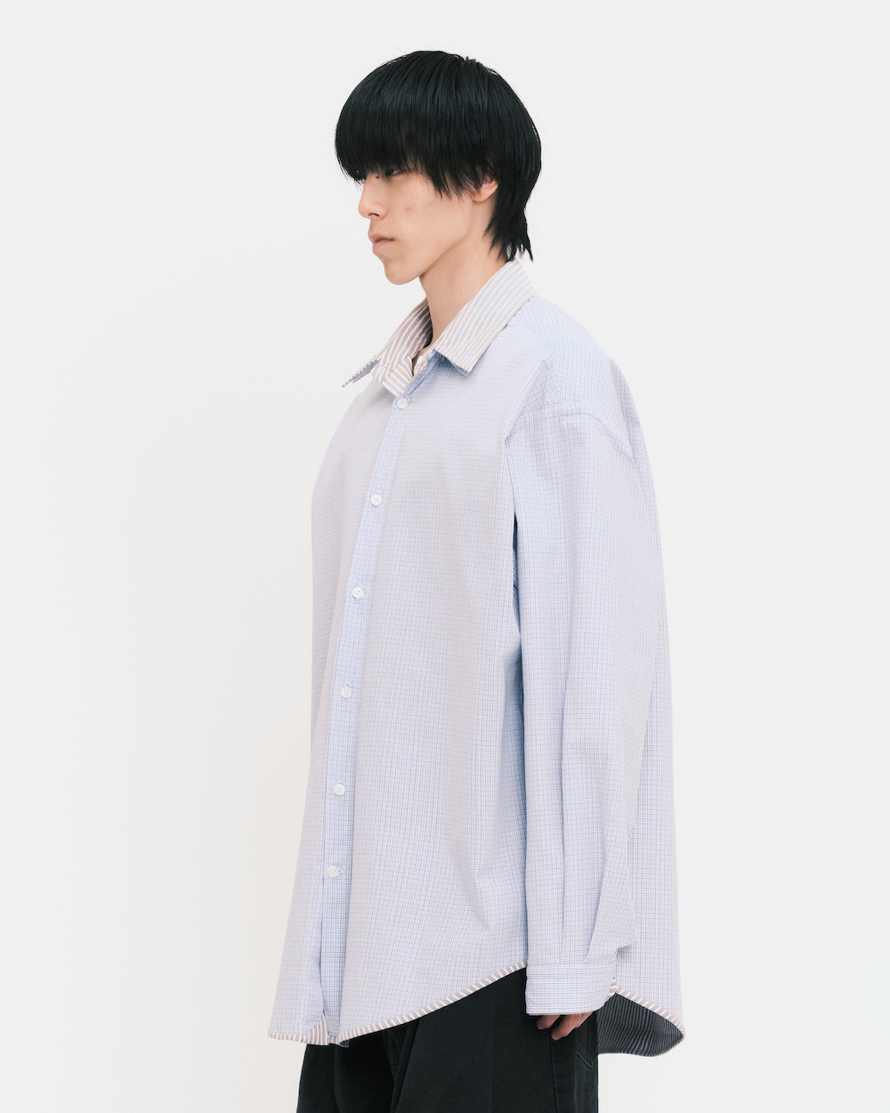 Heavy Pinstripe Oxford Layer Shirt