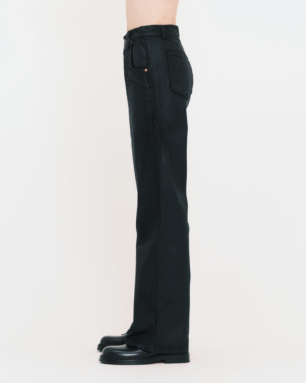 Tripot Coated Flare Jeans