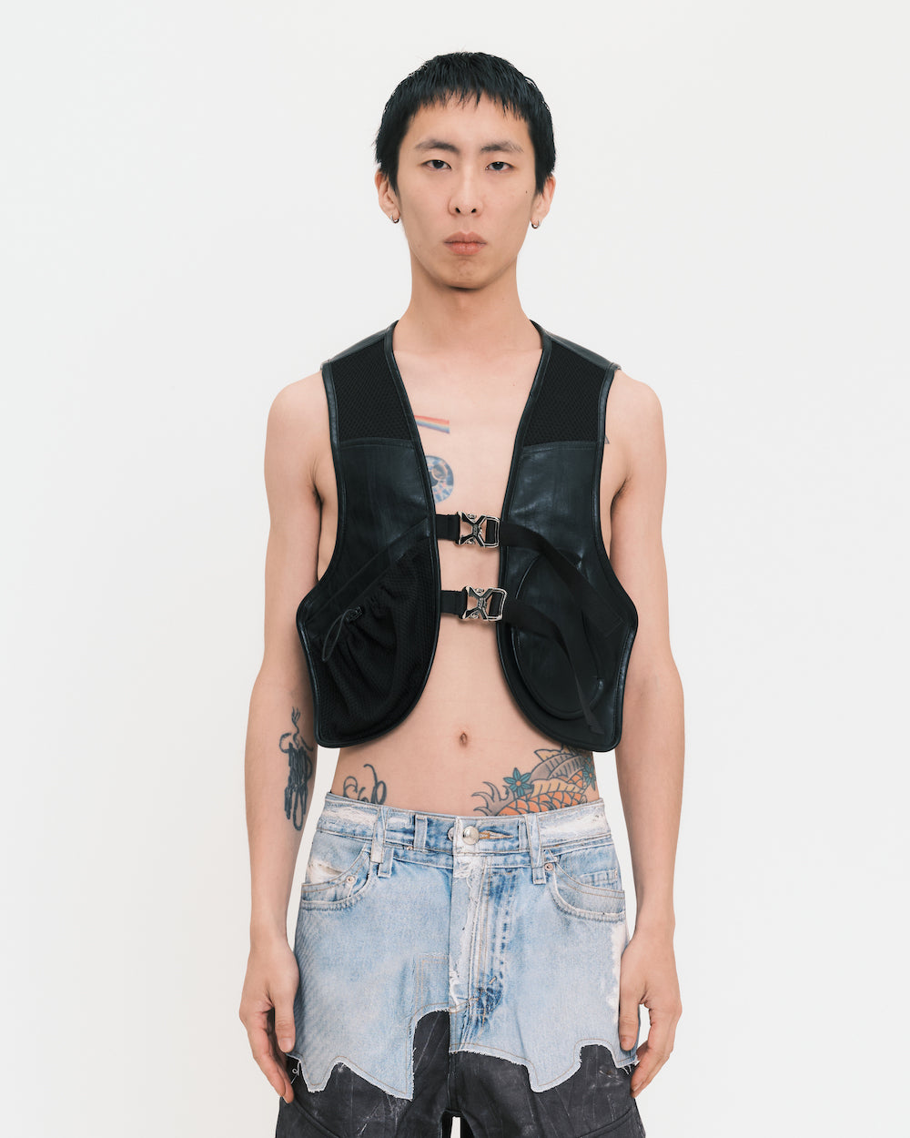 Sina Faux-Leather Vest