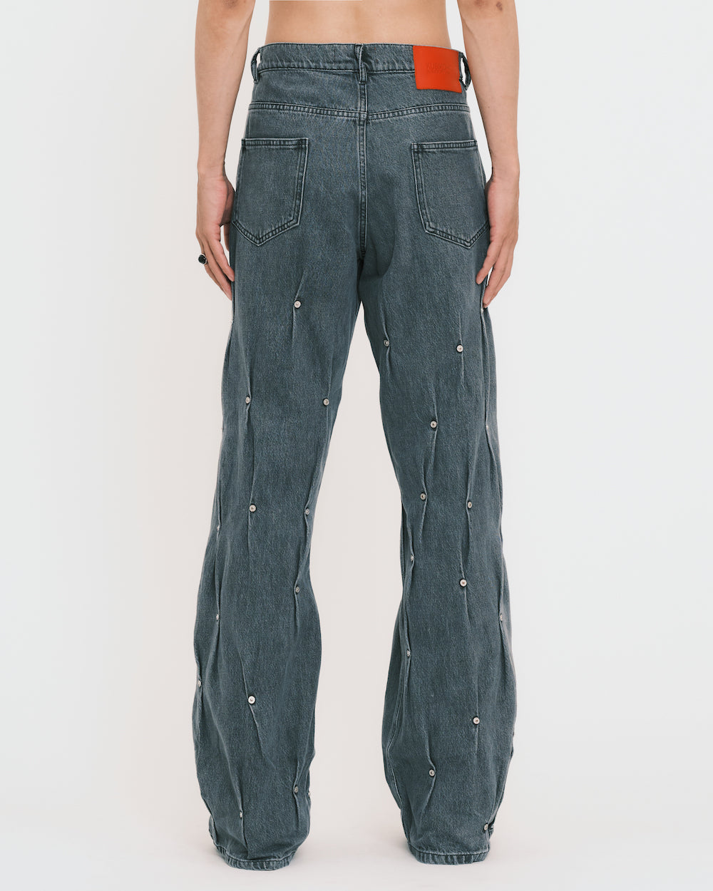 Multi Rivet Denim Pants