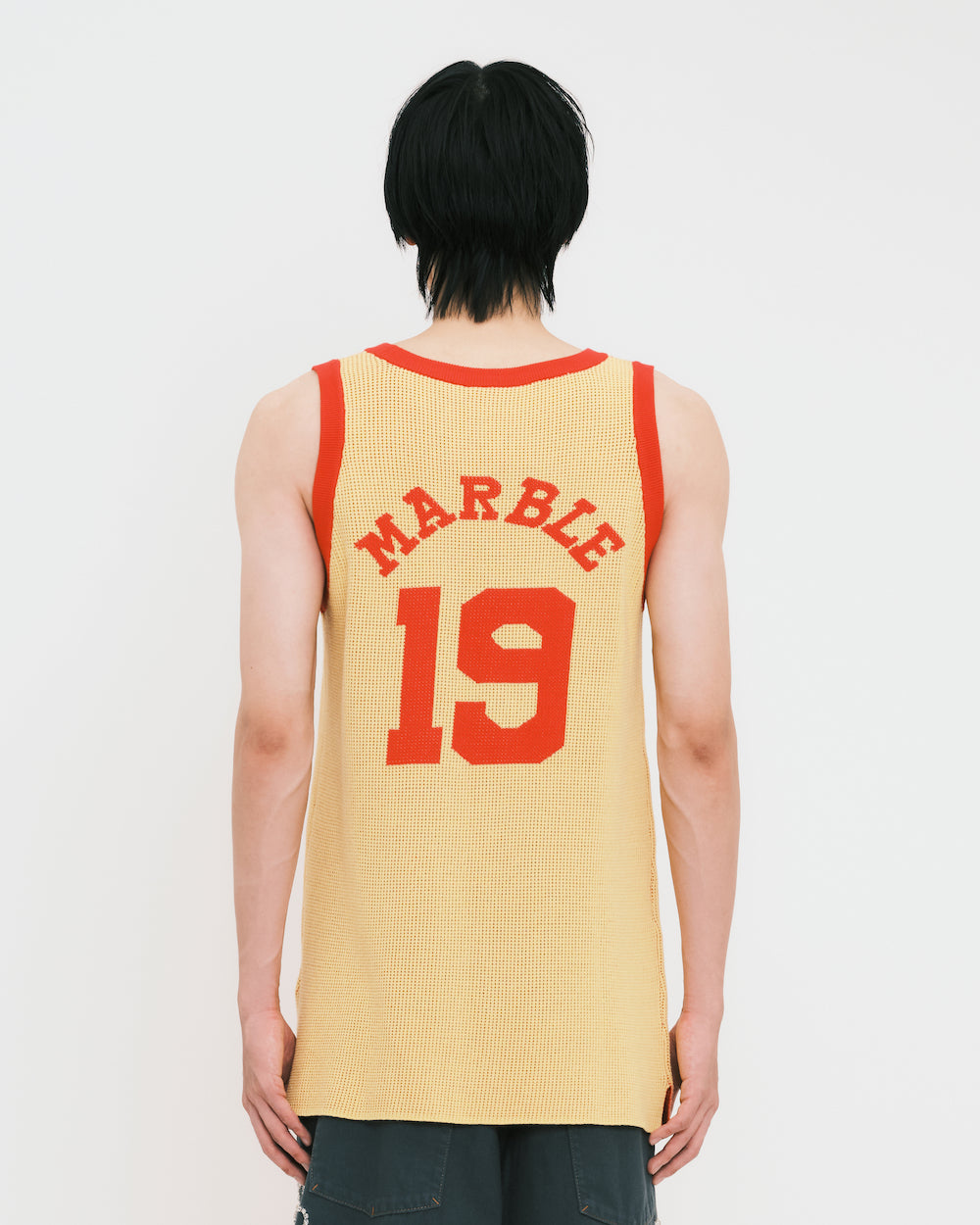 Knitted Jacquard Basketball Tank Top