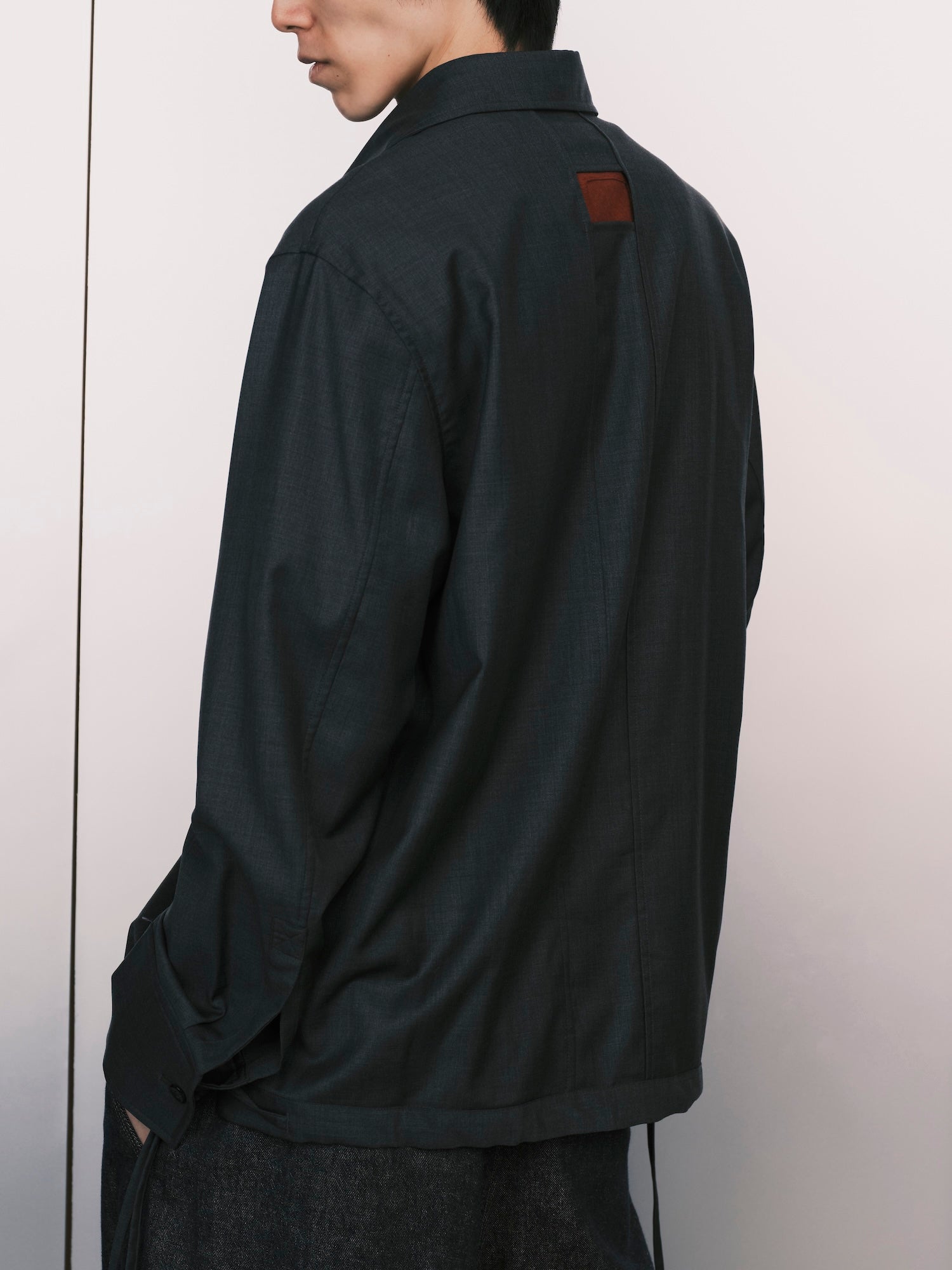 NULLUS / Crossed Over Shirt Grey - Road Sign