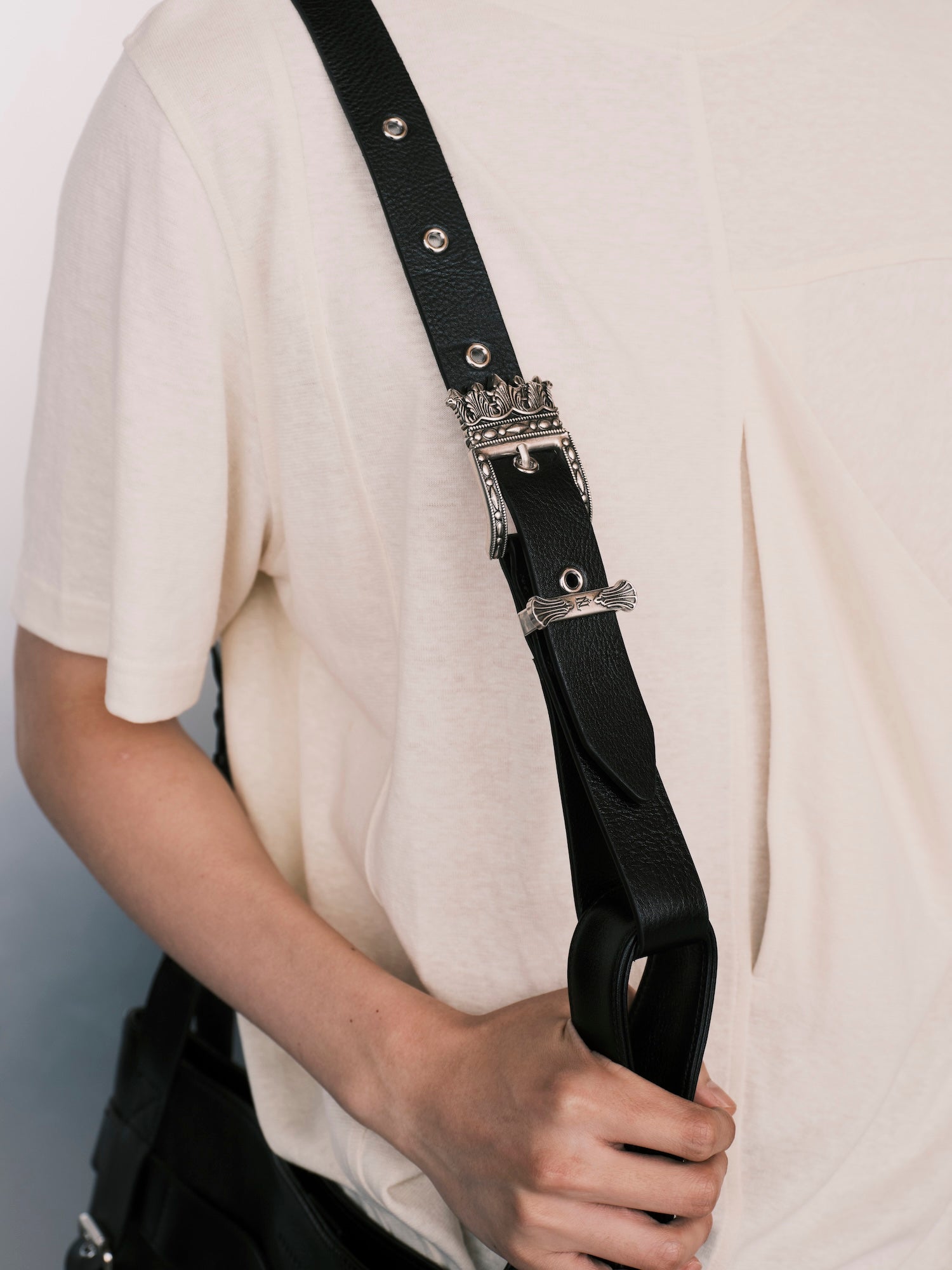 Calf Crown Hobo Bag