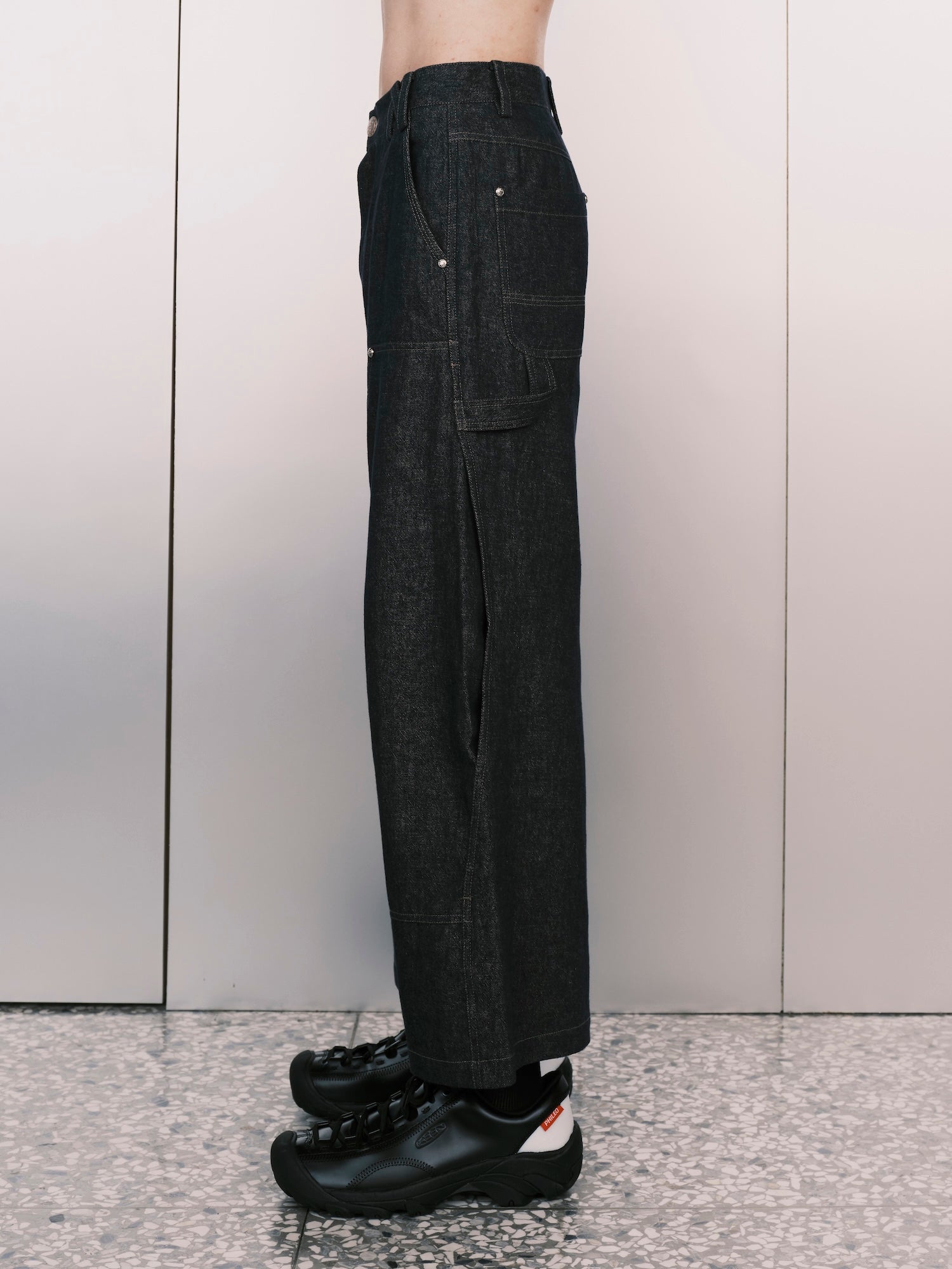 Neo Pleat Logger Denim