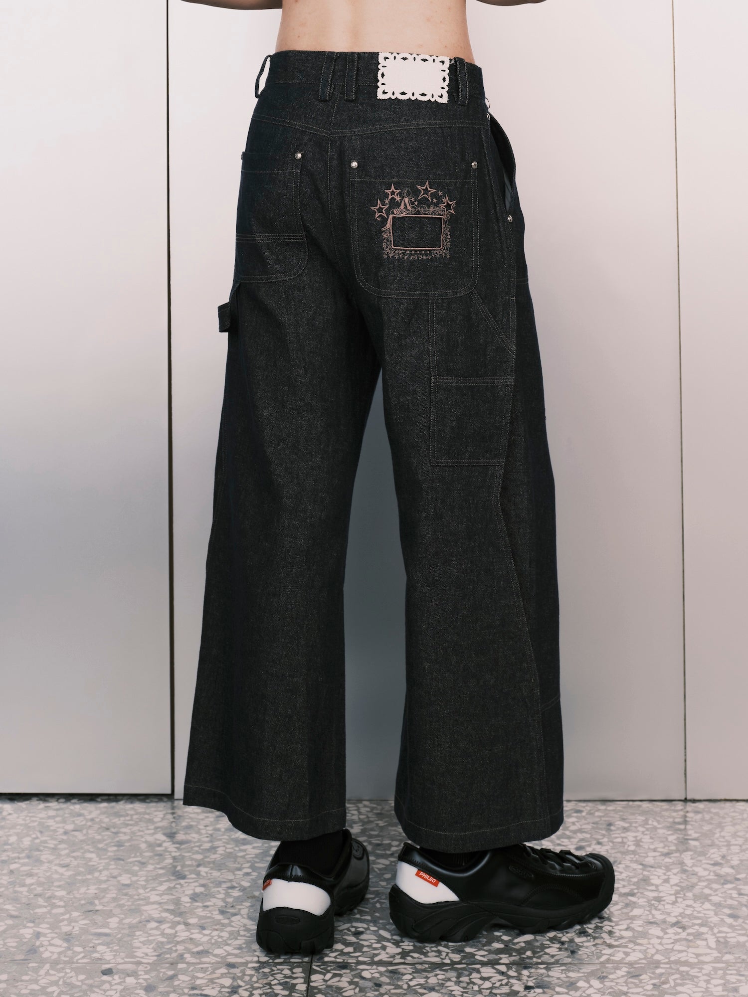 Neo Pleat Logger Denim