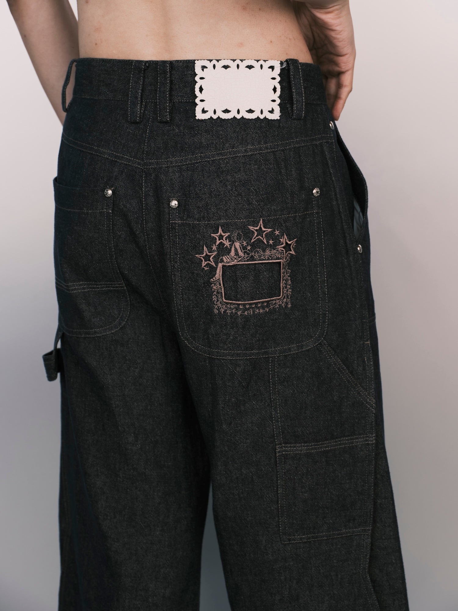 Neo Pleat Logger Denim