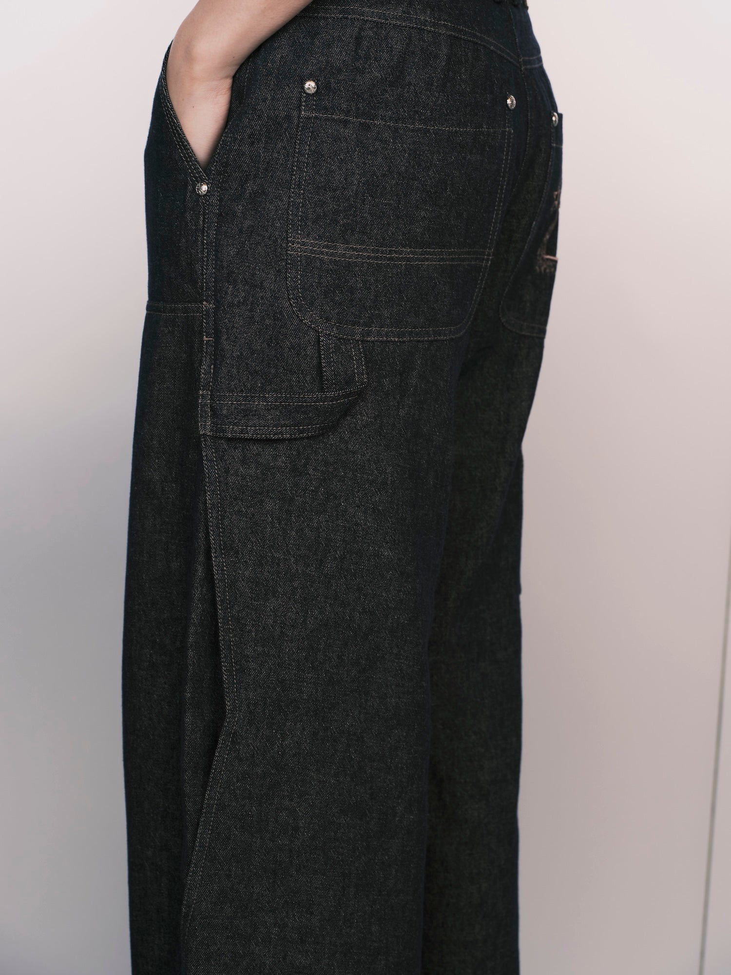 Neo Pleat Logger Denim