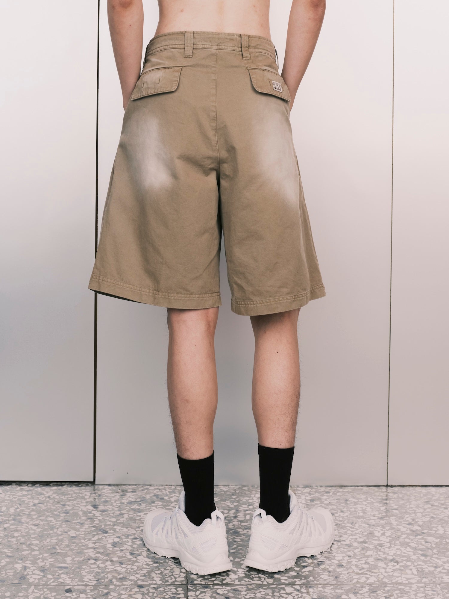 Pleated Chino Shorts