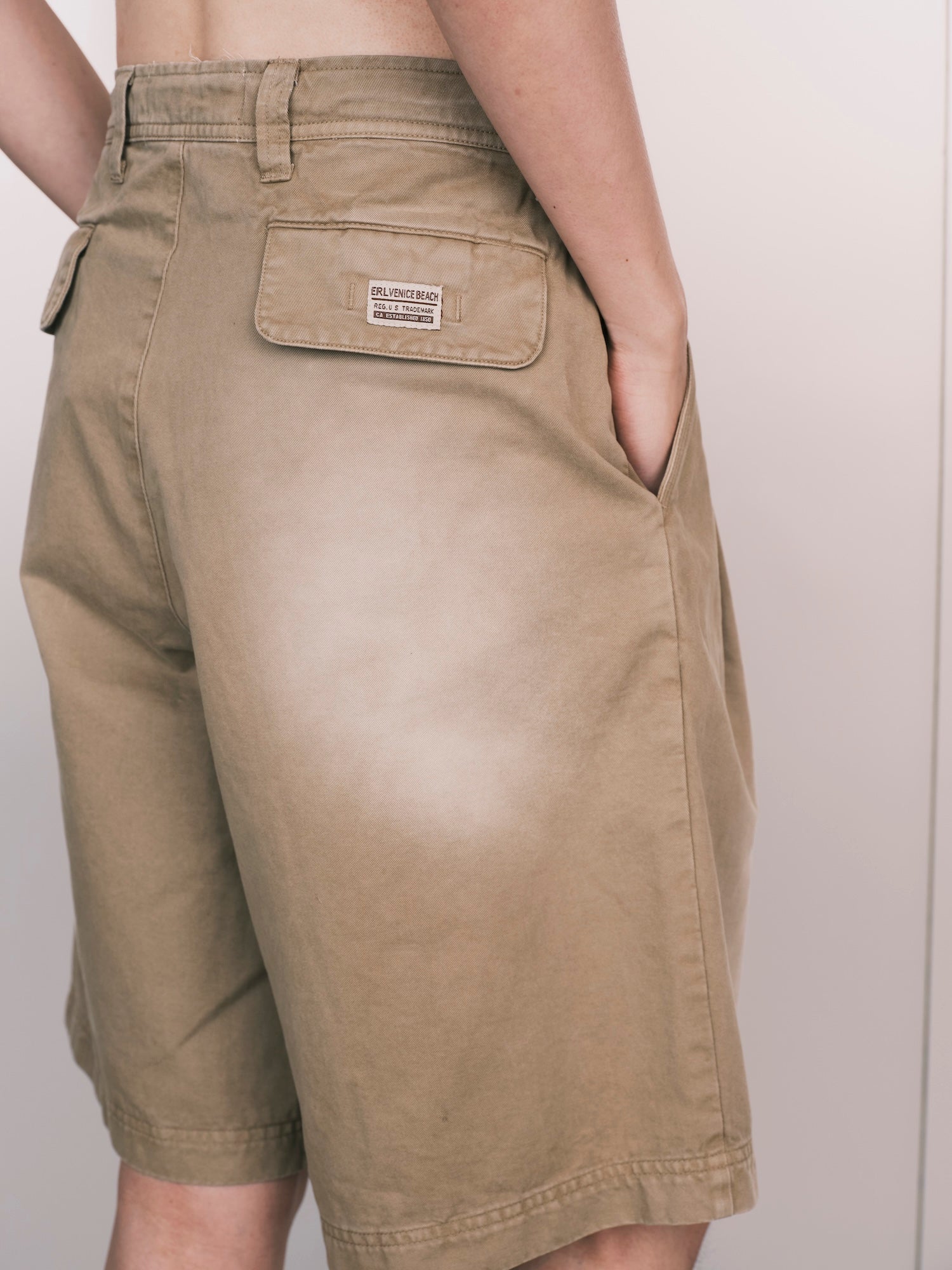 Pleated Chino Shorts