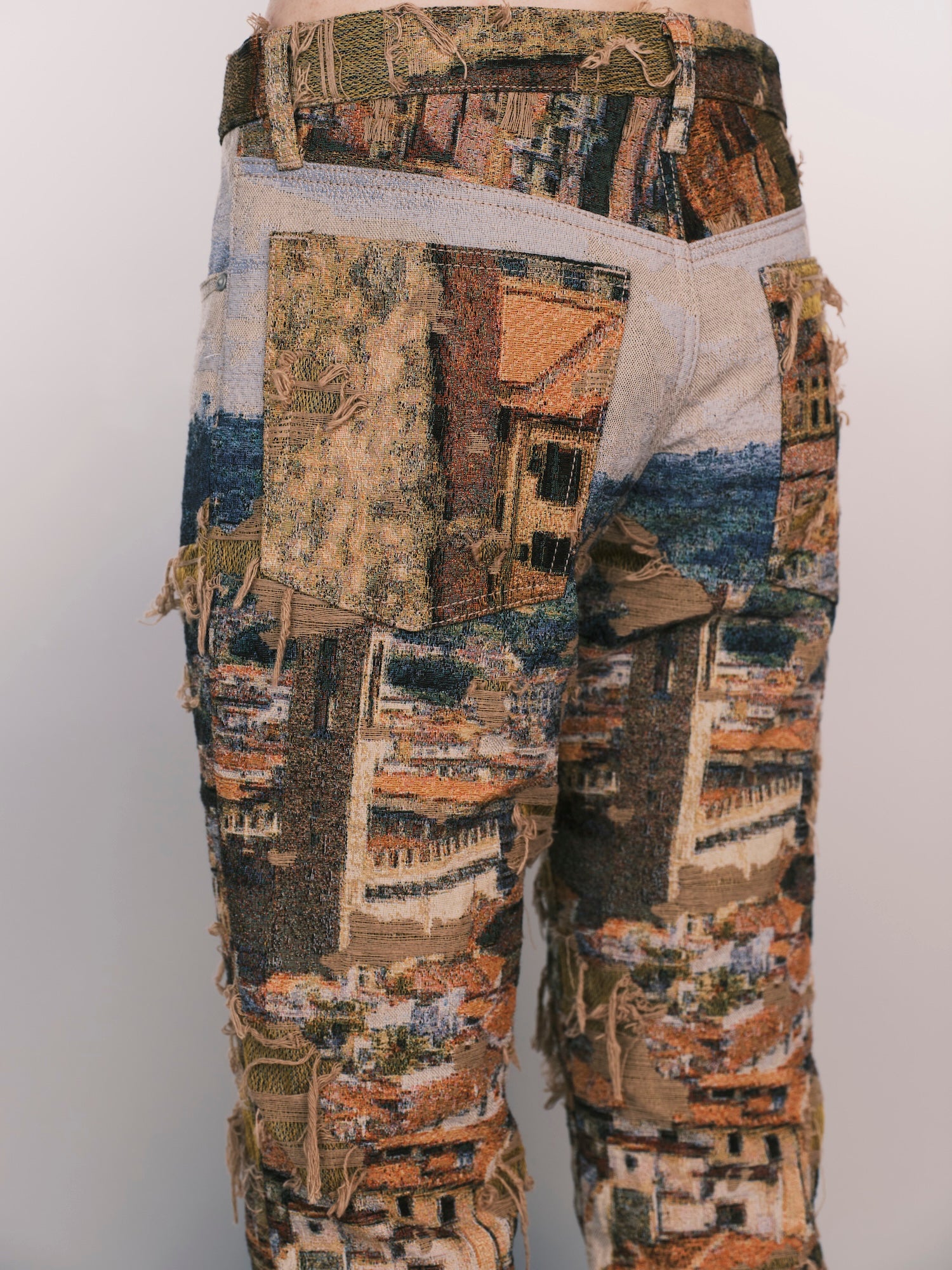 Gobelin weave bootcut Pants