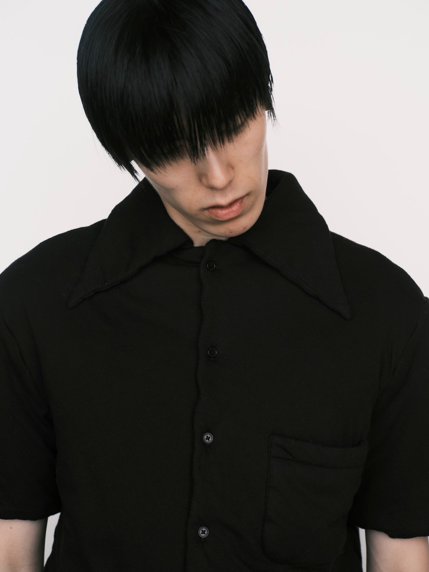 Wadded Shift Shirt Black