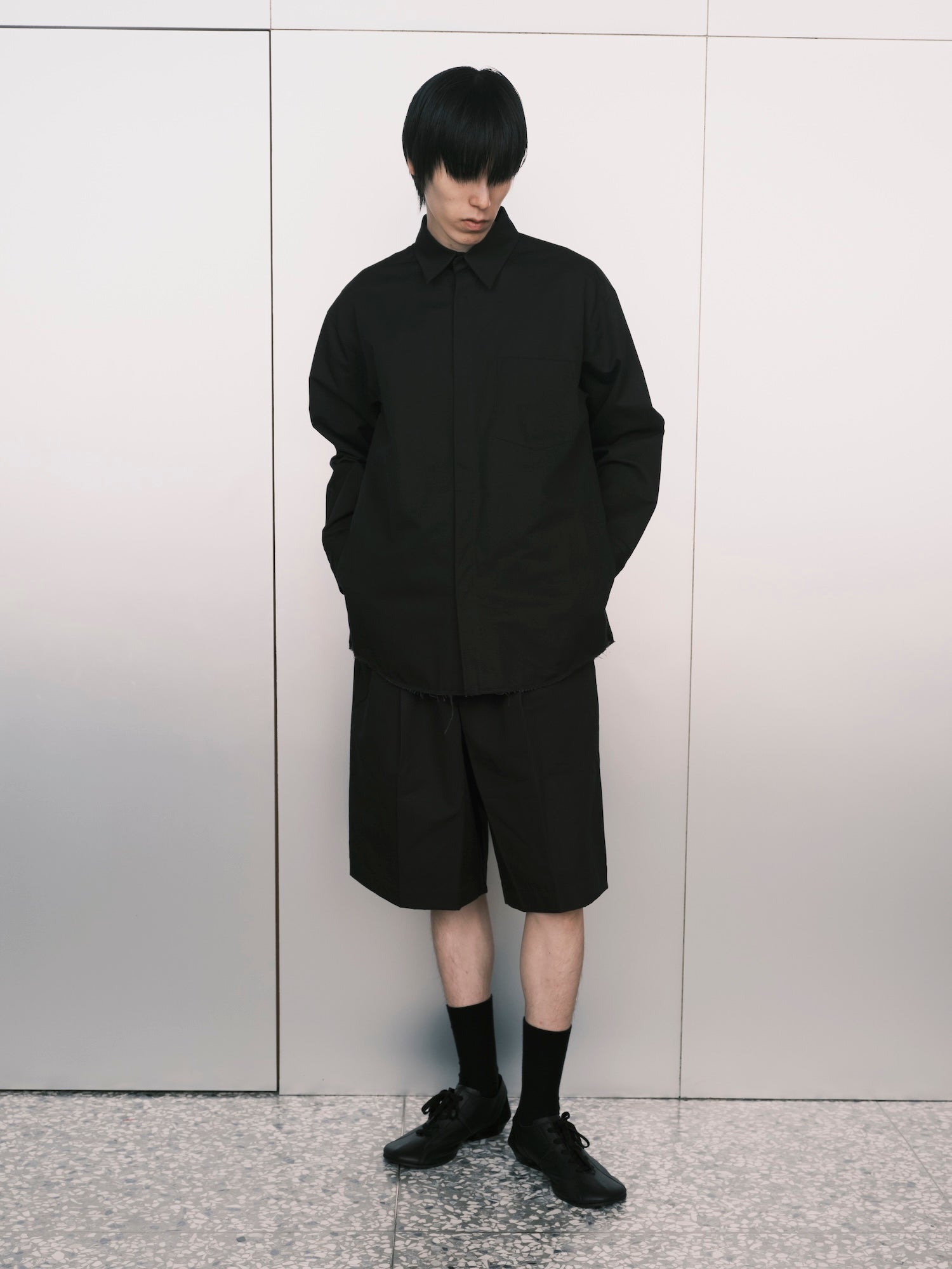 Snap Raw Edge Shirt