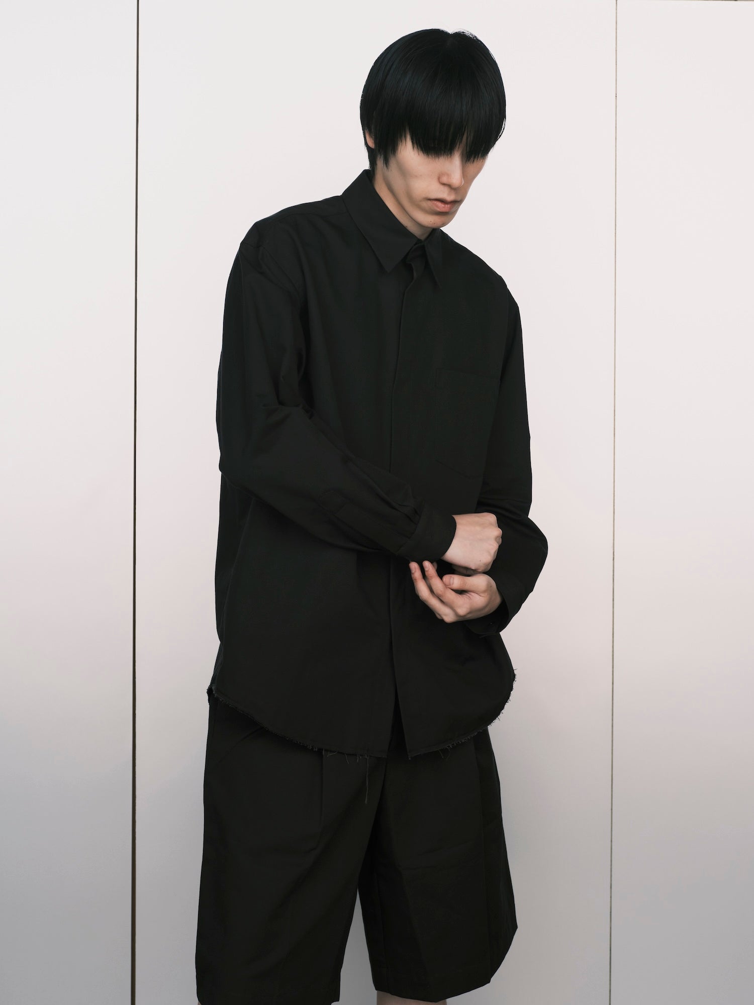 Snap Raw Edge Shirt