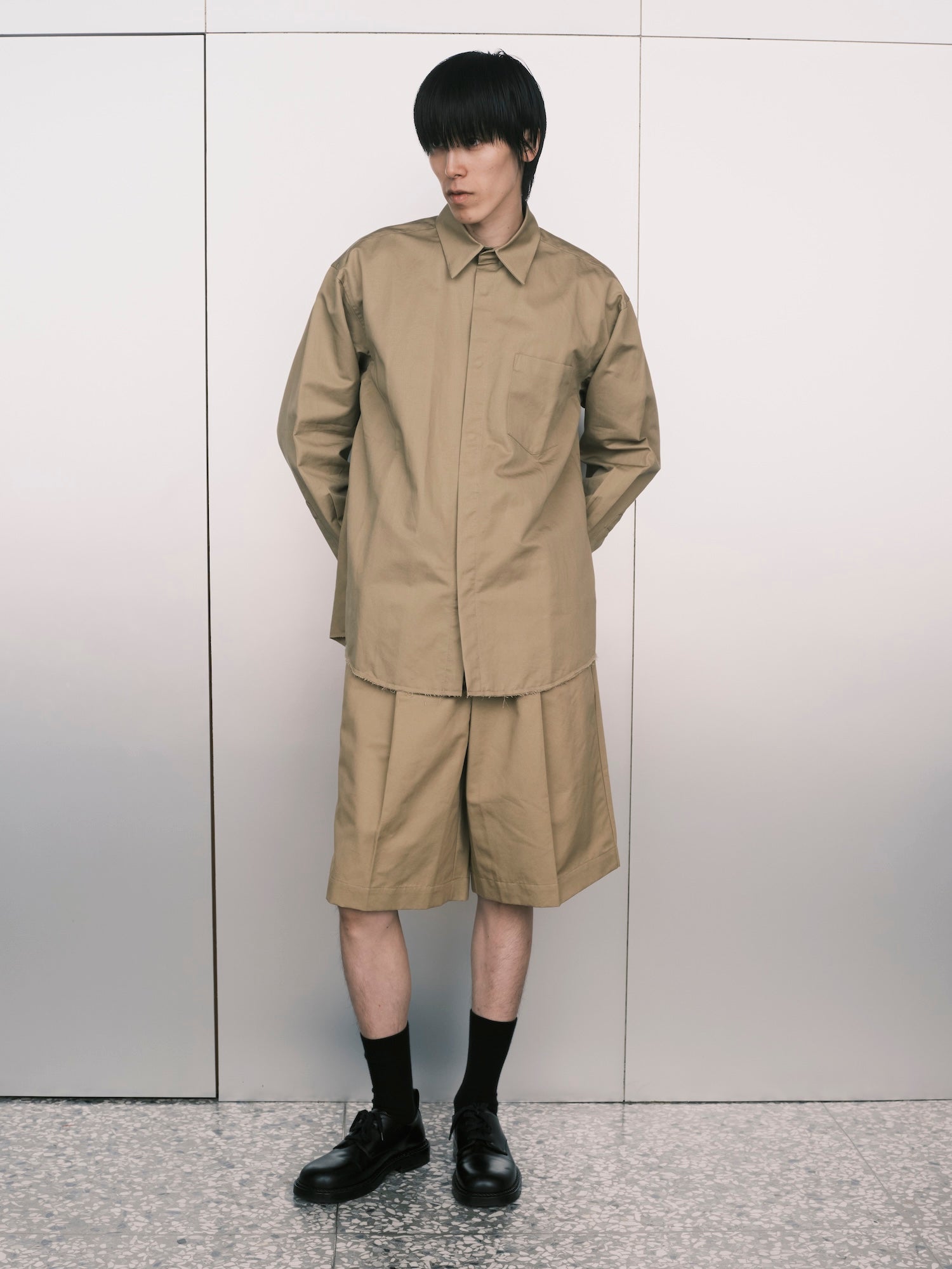 Snap Raw Edge Shirt