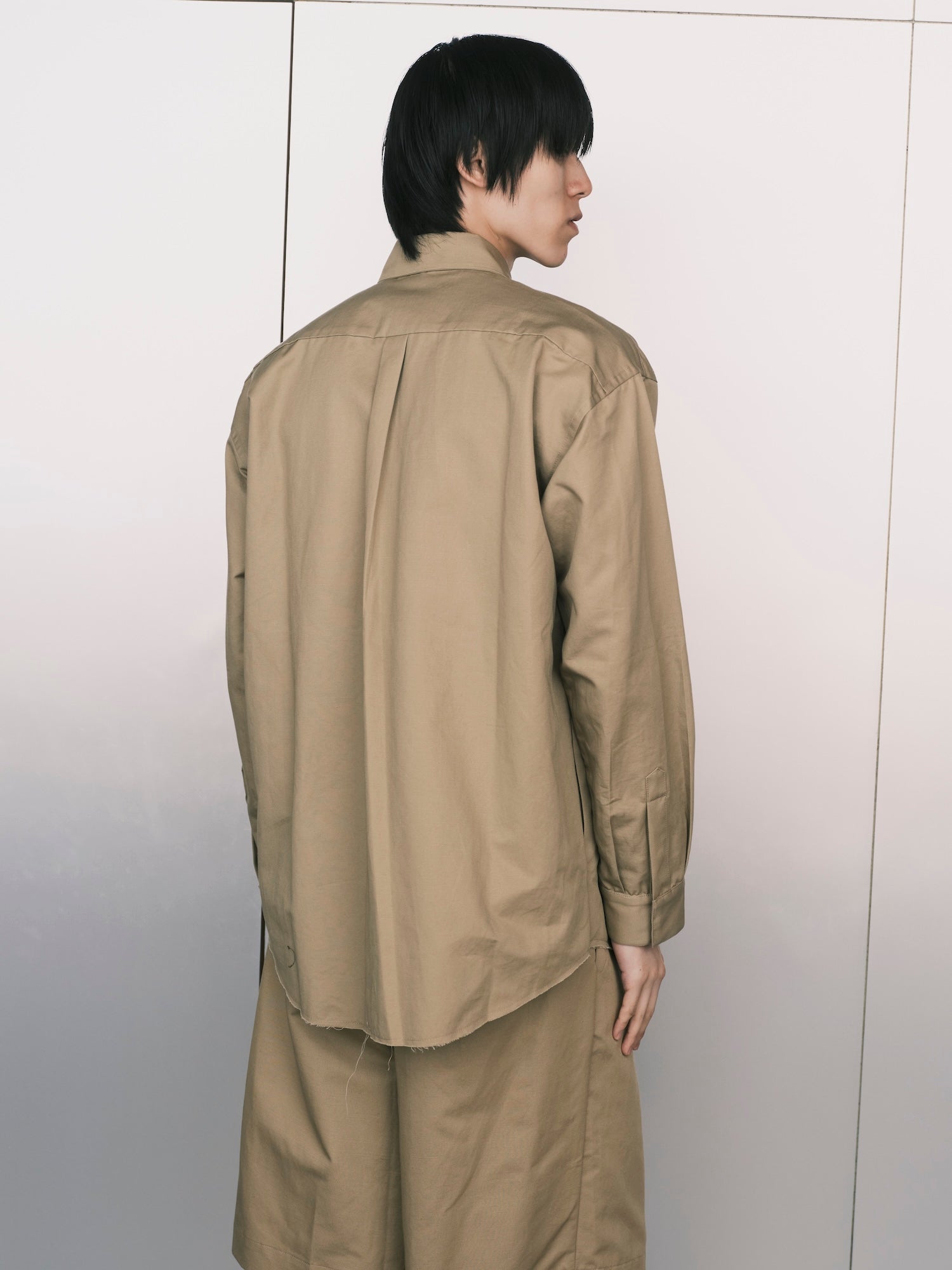Snap Raw Edge Shirt