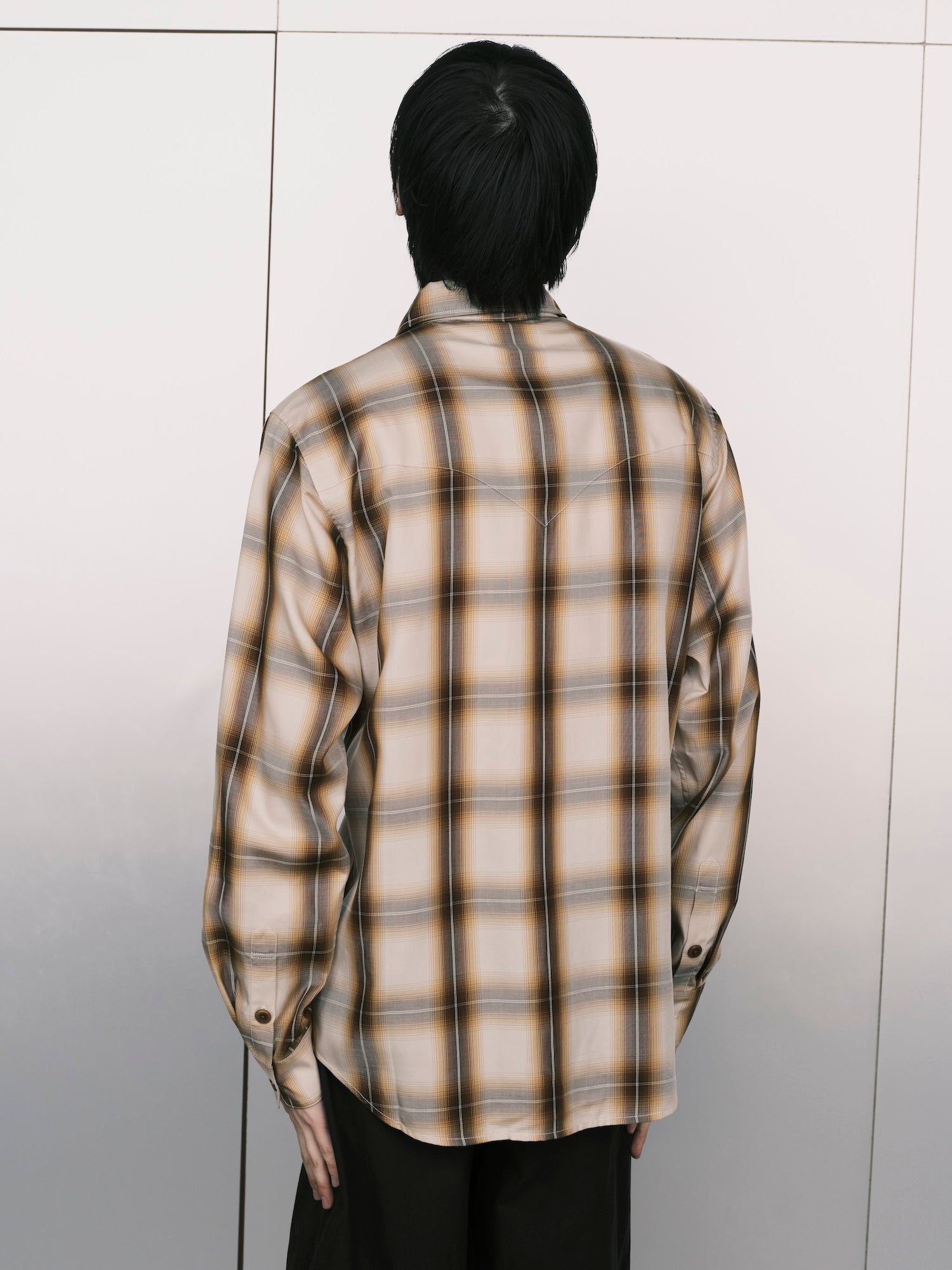 Plaid Arrow Pocket Shirt