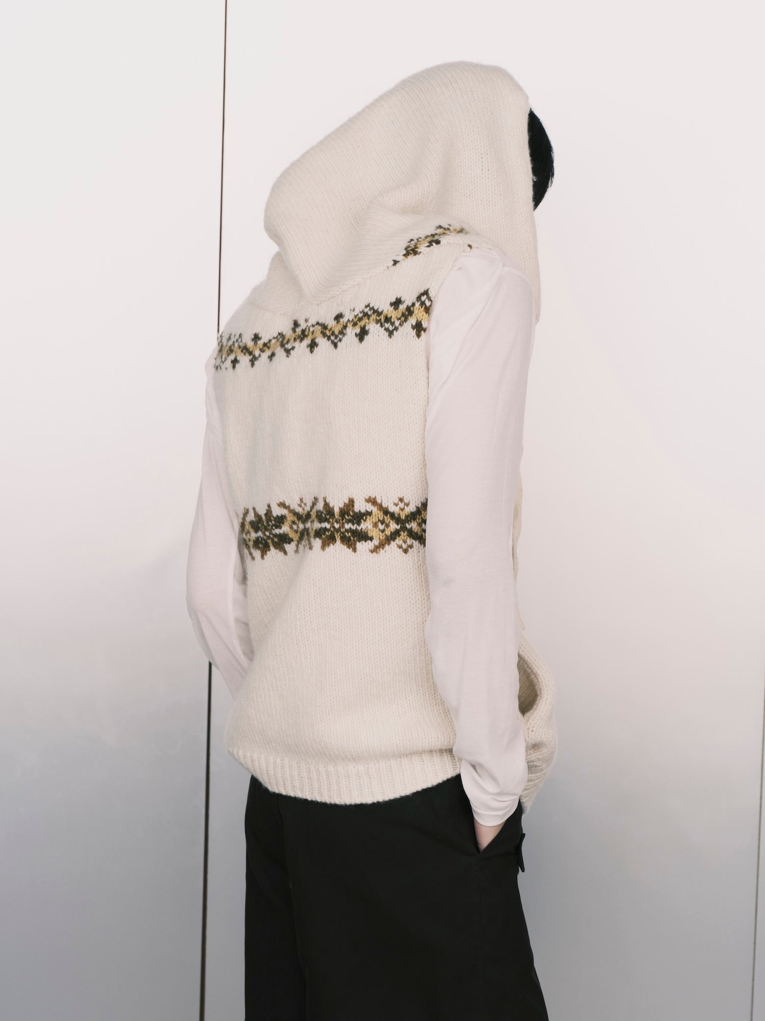 Eagle Fairisle Hooded Gillet