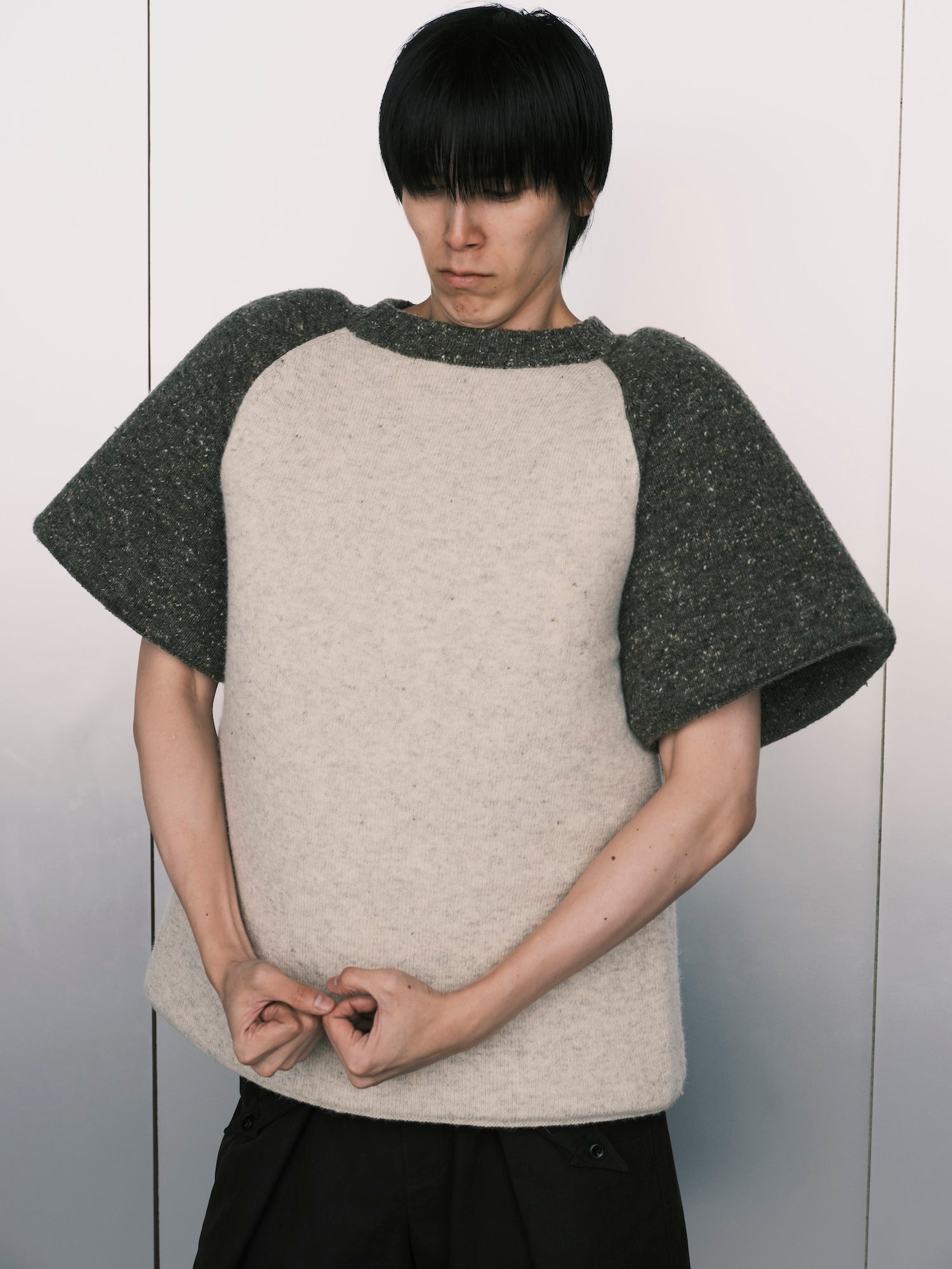 Foam Raglan Knit Tee