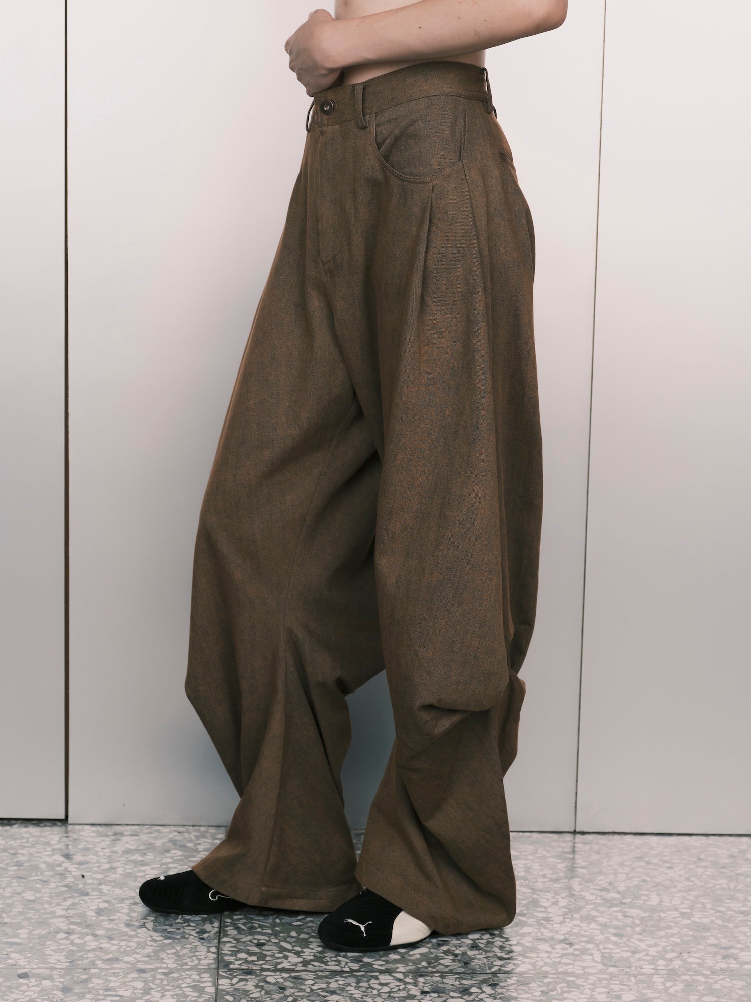 Kanga-Knotted Washed Jeans