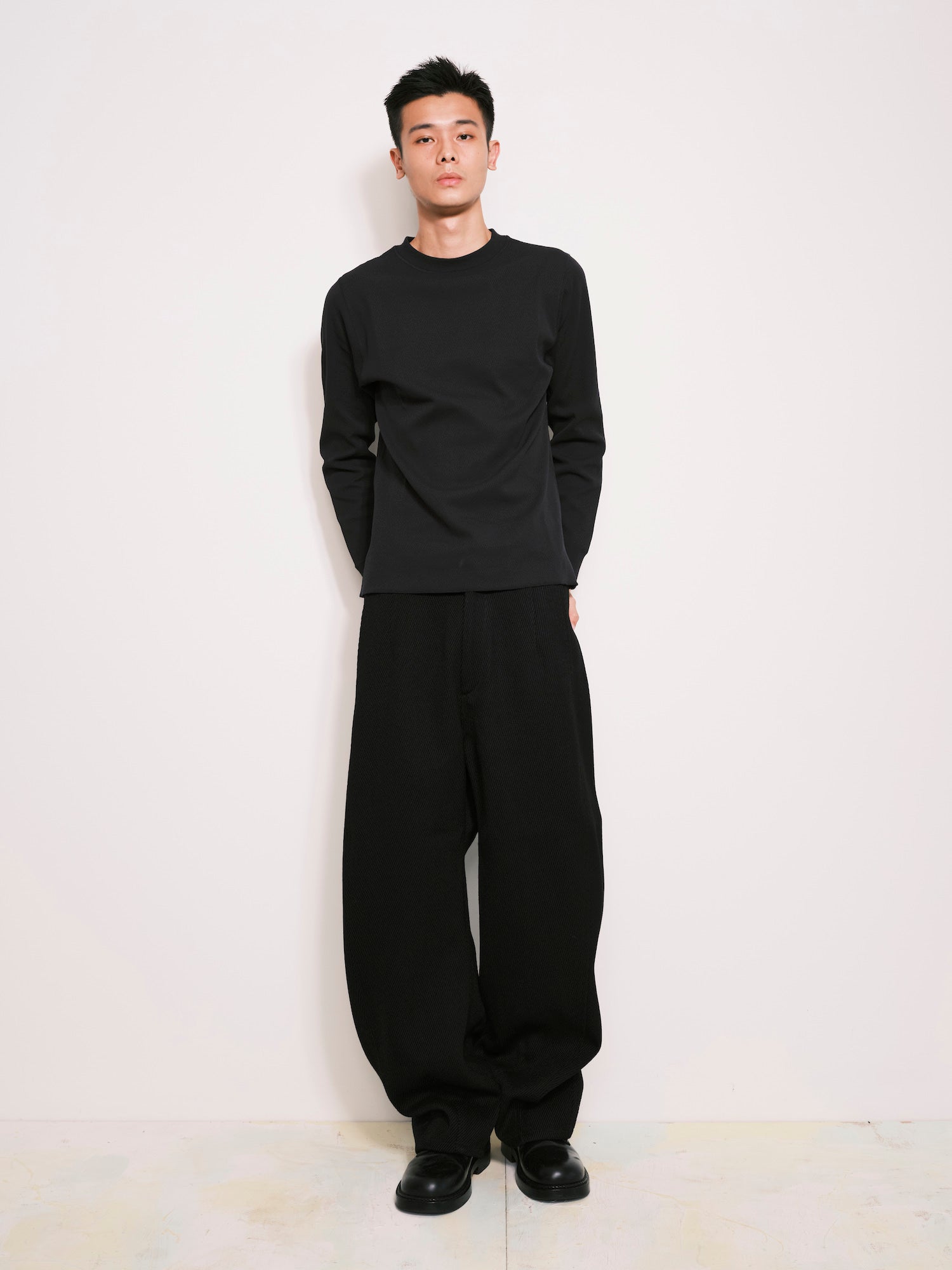 OMAR AFRIDI / Long Sleeve Thermal Black - Road Sign