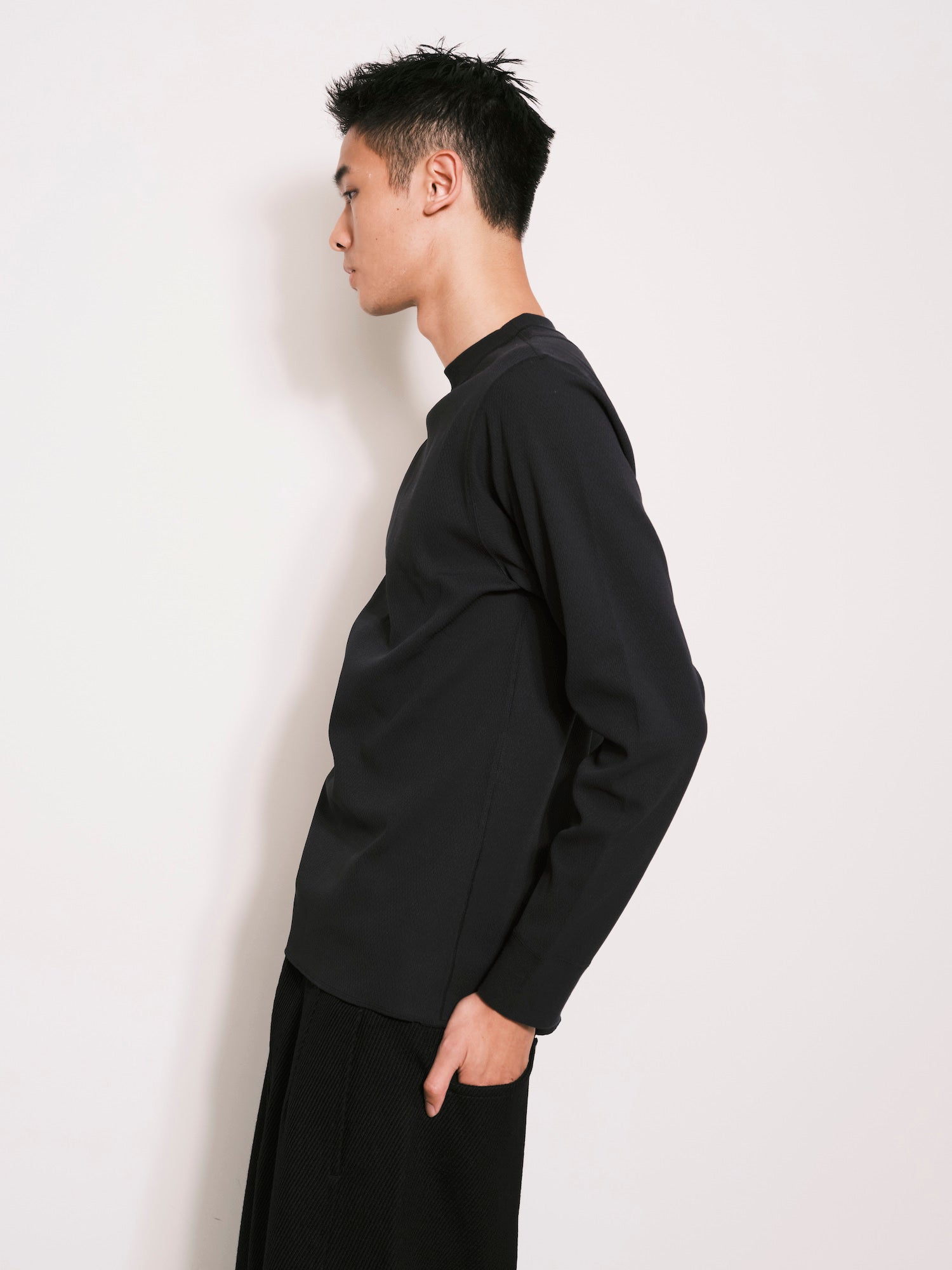 OMAR AFRIDI / Long Sleeve Thermal Black - Road Sign