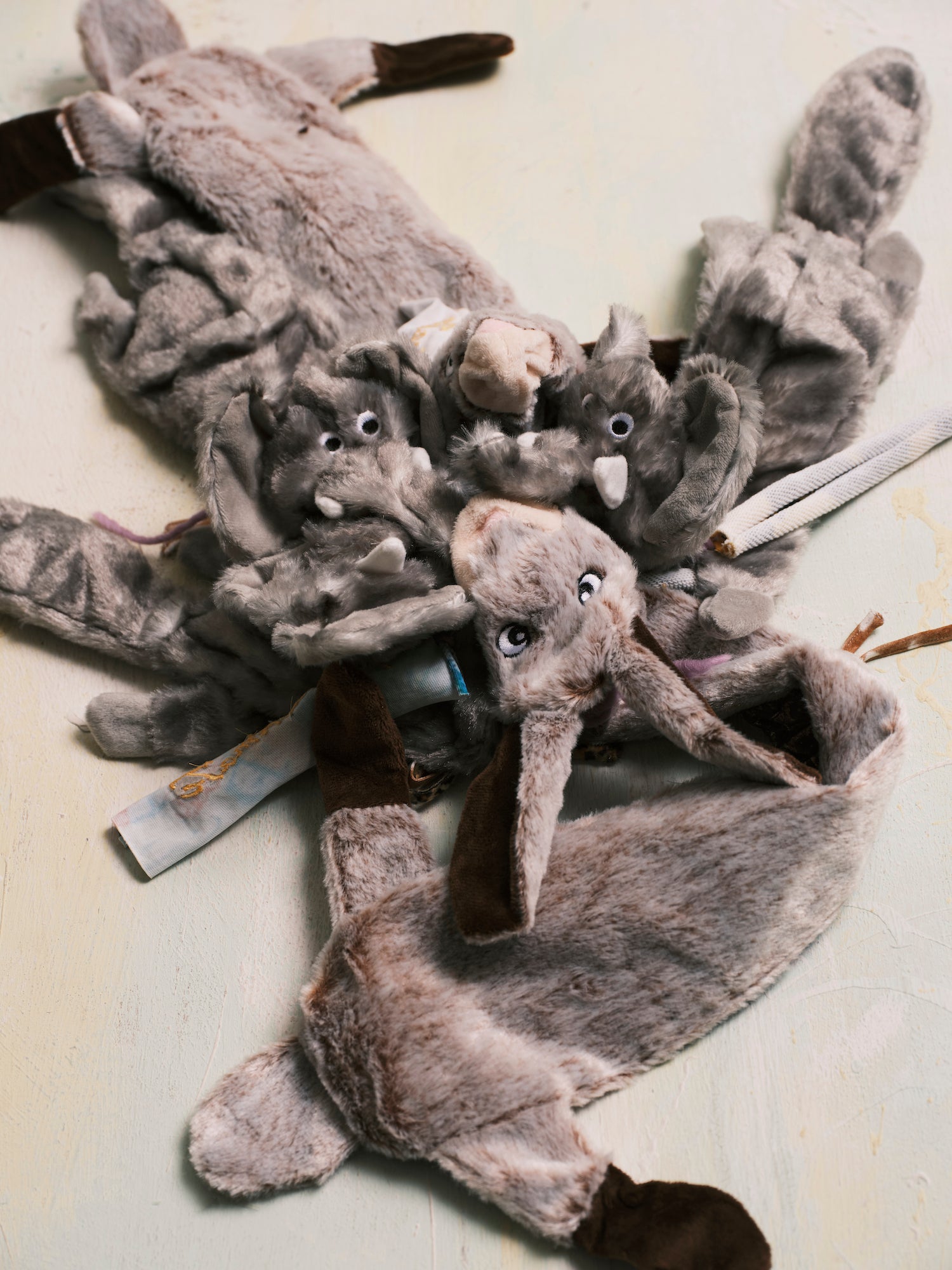 Hand Paint Fur Gem Necklace