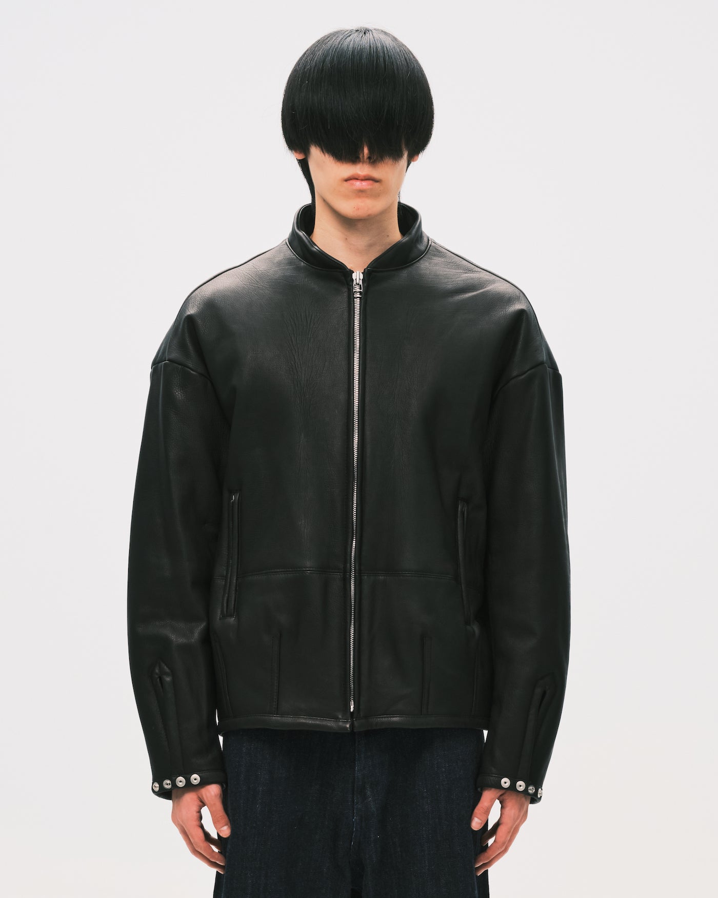 Padded Leather Blouson