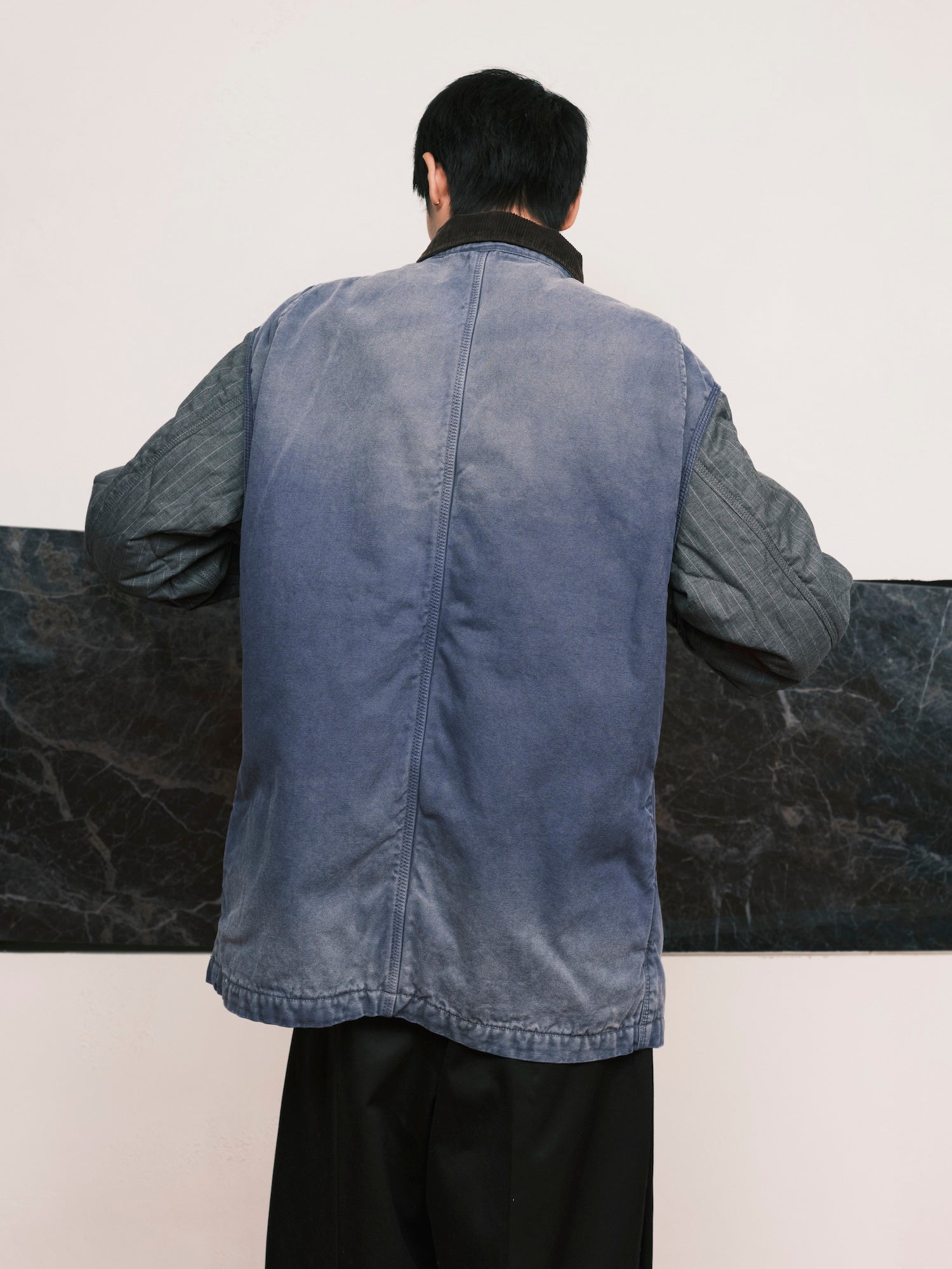 Vintage-Effect Work Coat