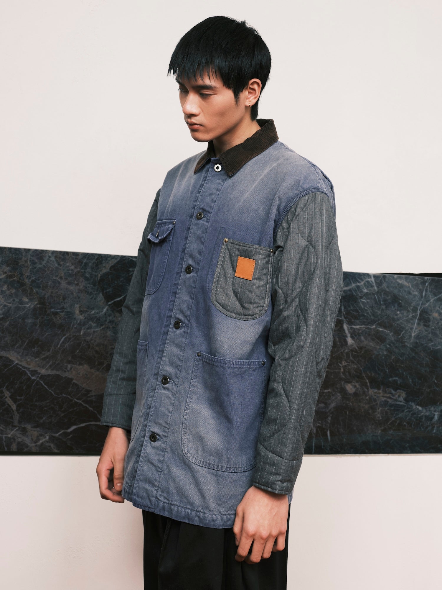 Vintage-Effect Work Coat